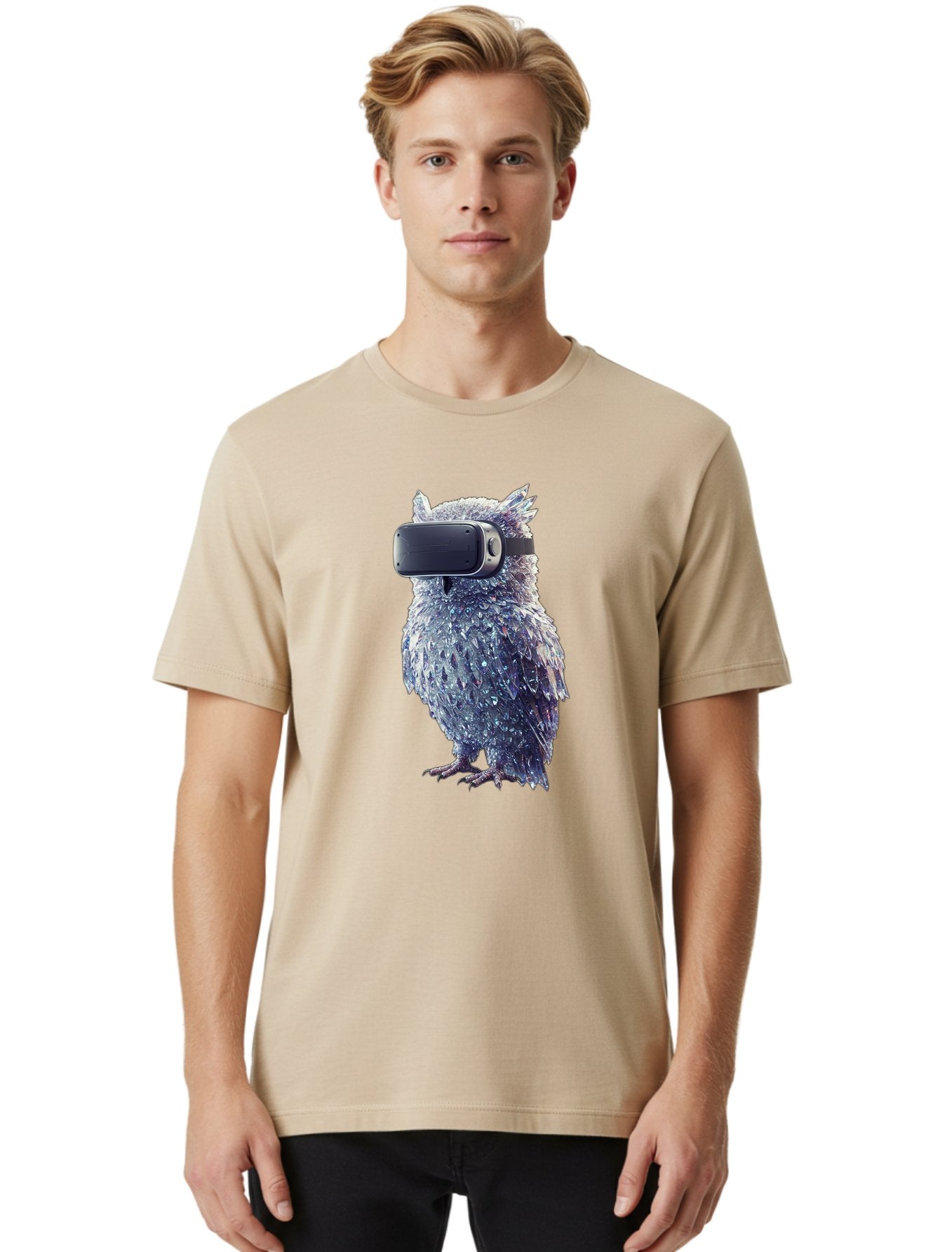 Owl-Wearing-Vr-Headset Men'S Graphic Tee, 100% Cotton, Comfortable Casual Summer Wear, Machine Washable, Vintage Camera, Old Camera, Antique Camera, Black Camera, Classic Photography, Photography Equipment, Nostalgic Device, Film Camera, Bal027 28