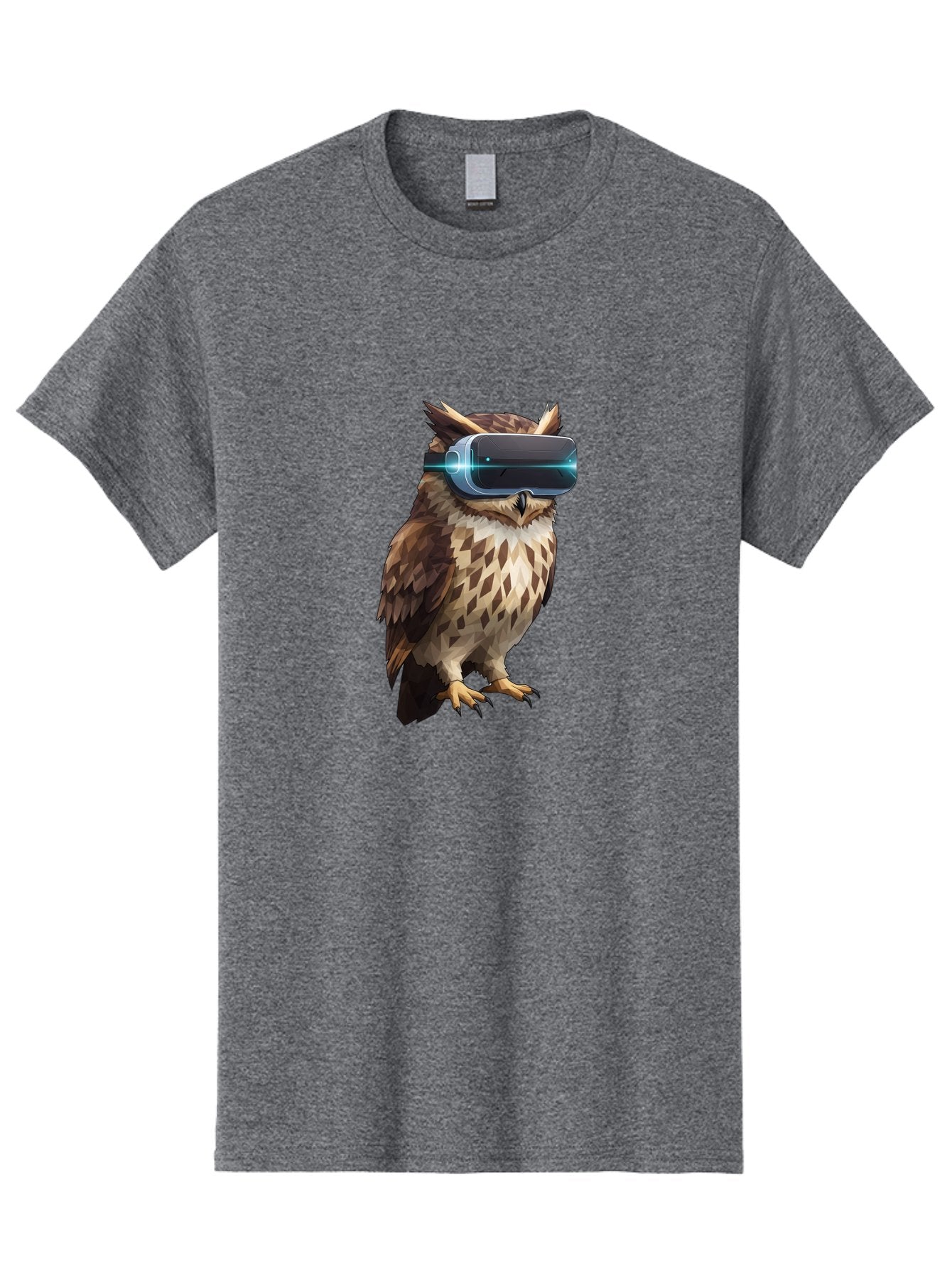 Owl-With-Vr-Headset-1 Men'S Graphic Tee, 100% Cotton, Comfortable Casual Summer Wear, Machine Washable, Vintage Camera, Old Camera, Antique Camera, Black Camera, Classic Photography, Photography Equipment, Nostalgic Device, Film Camera, Bal032 7