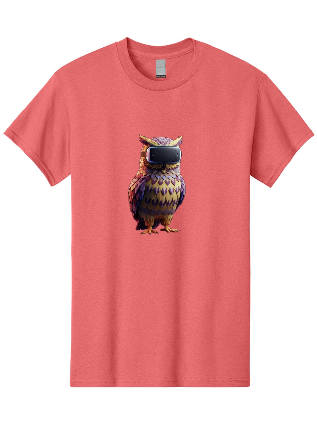 Owl-With-Vr-Headset-3 Men'S Graphic Tee, 100% Cotton, Comfortable Casual Summer Wear, Machine Washable, Vintage Camera, Old Camera, Antique Camera, Black Camera, Classic Photography, Photography Equipment, Nostalgic Device, Film Camera, Bal034 7