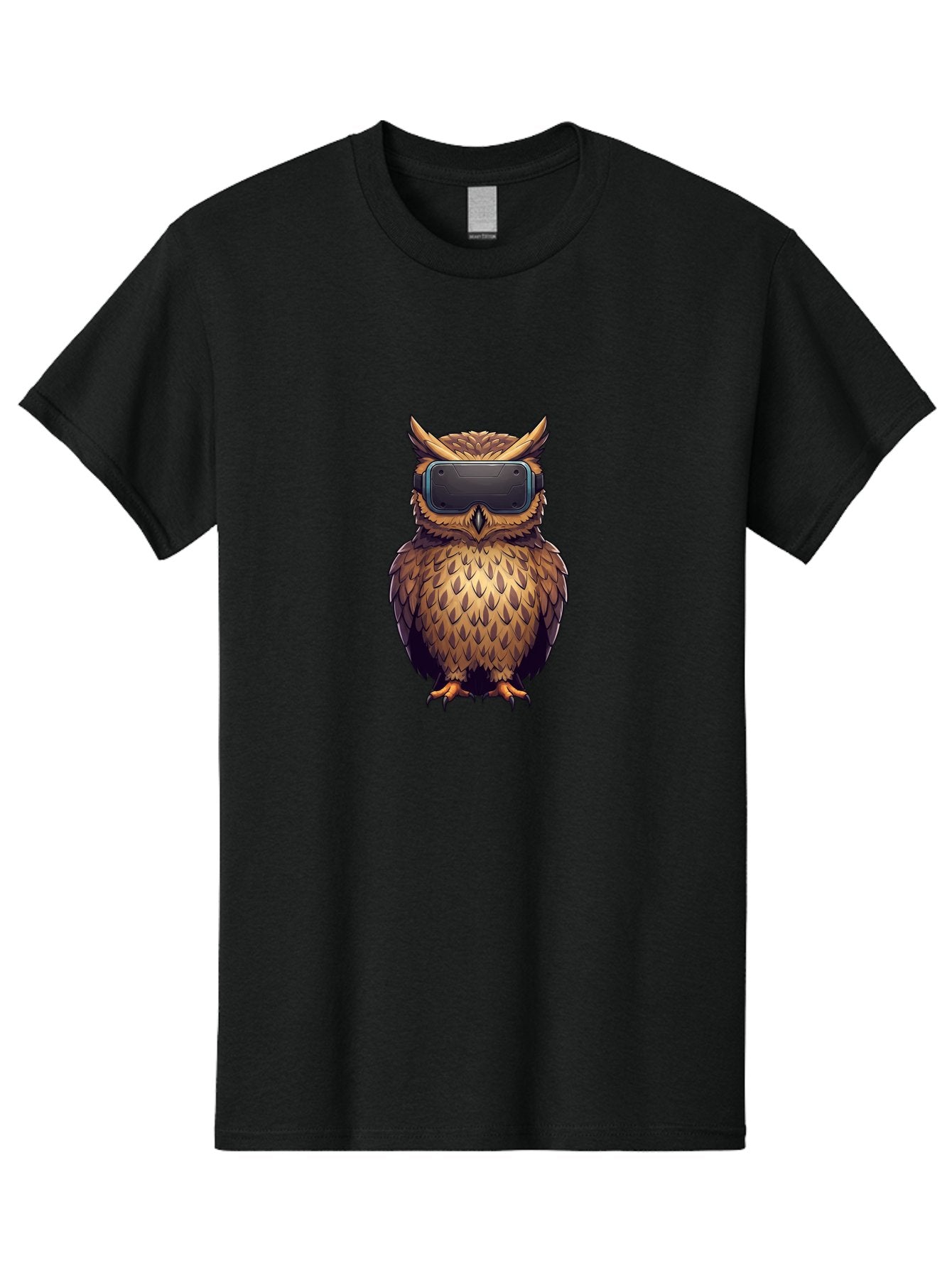 Owl-With-Vr-Headset-4 Men'S Graphic Tee, 100% Cotton, Comfortable Casual Summer Wear, Machine Washable, Vintage Camera, Old Camera, Antique Camera, Black Camera, Classic Photography, Photography Equipment, Nostalgic Device, Film Camera, Bal035 13
