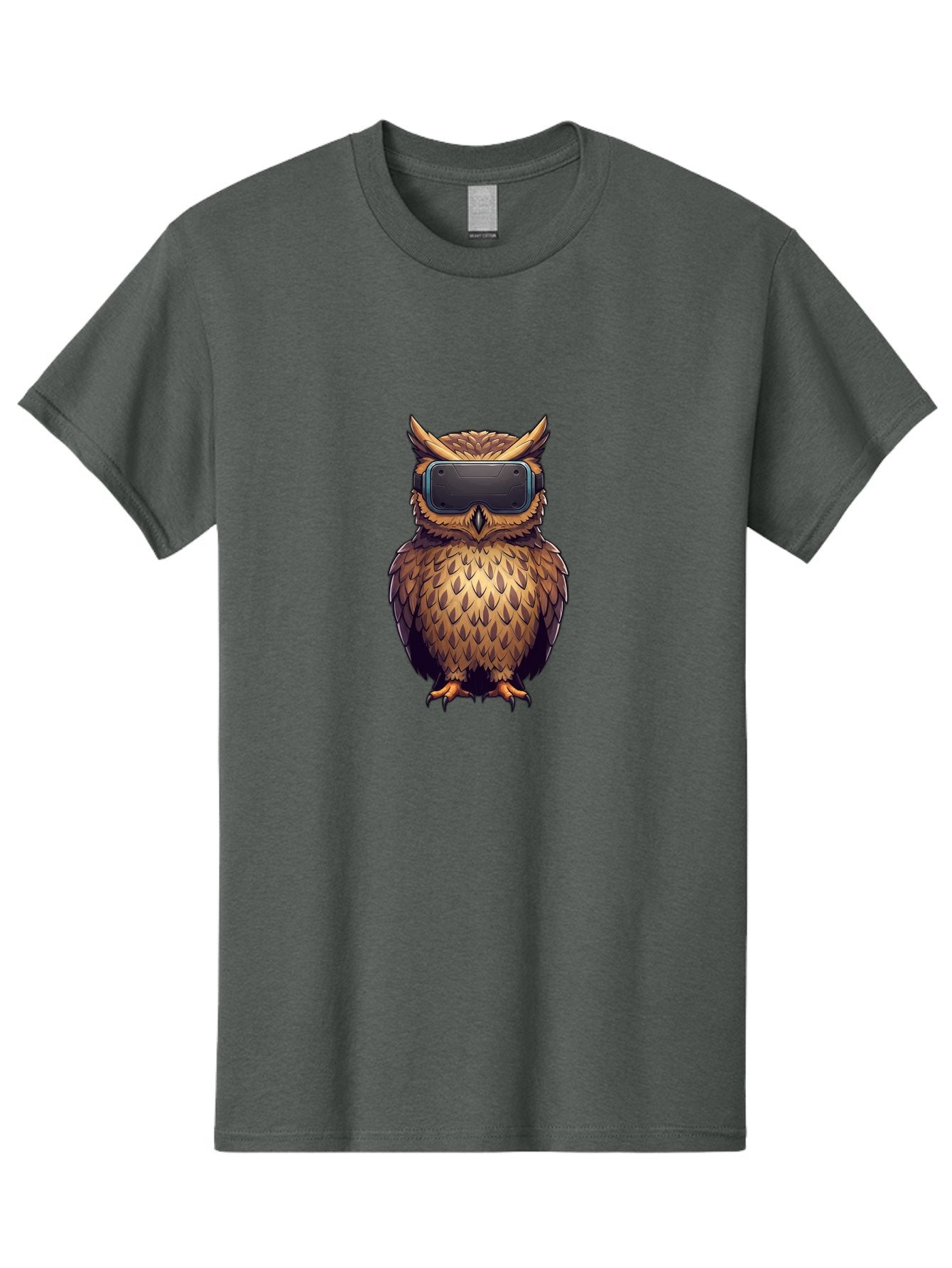 Owl-With-Vr-Headset-4 Men'S Graphic Tee, 100% Cotton, Comfortable Casual Summer Wear, Machine Washable, Vintage Camera, Old Camera, Antique Camera, Black Camera, Classic Photography, Photography Equipment, Nostalgic Device, Film Camera, Bal035 8