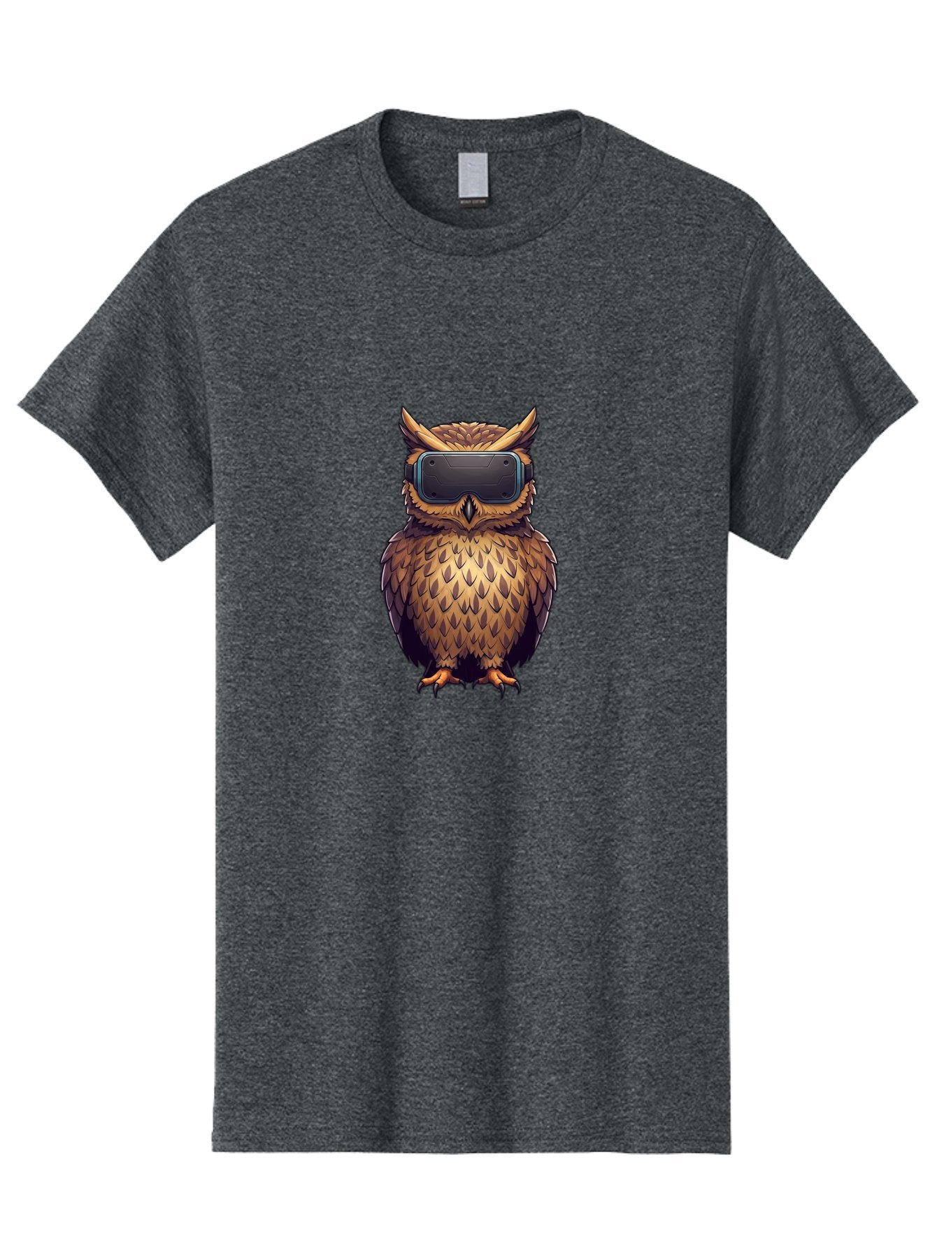 Owl-With-Vr-Headset-4 Men'S Graphic Tee, 100% Cotton, Comfortable Casual Summer Wear, Machine Washable, Vintage Camera, Old Camera, Antique Camera, Black Camera, Classic Photography, Photography Equipment, Nostalgic Device, Film Camera, Bal035 15