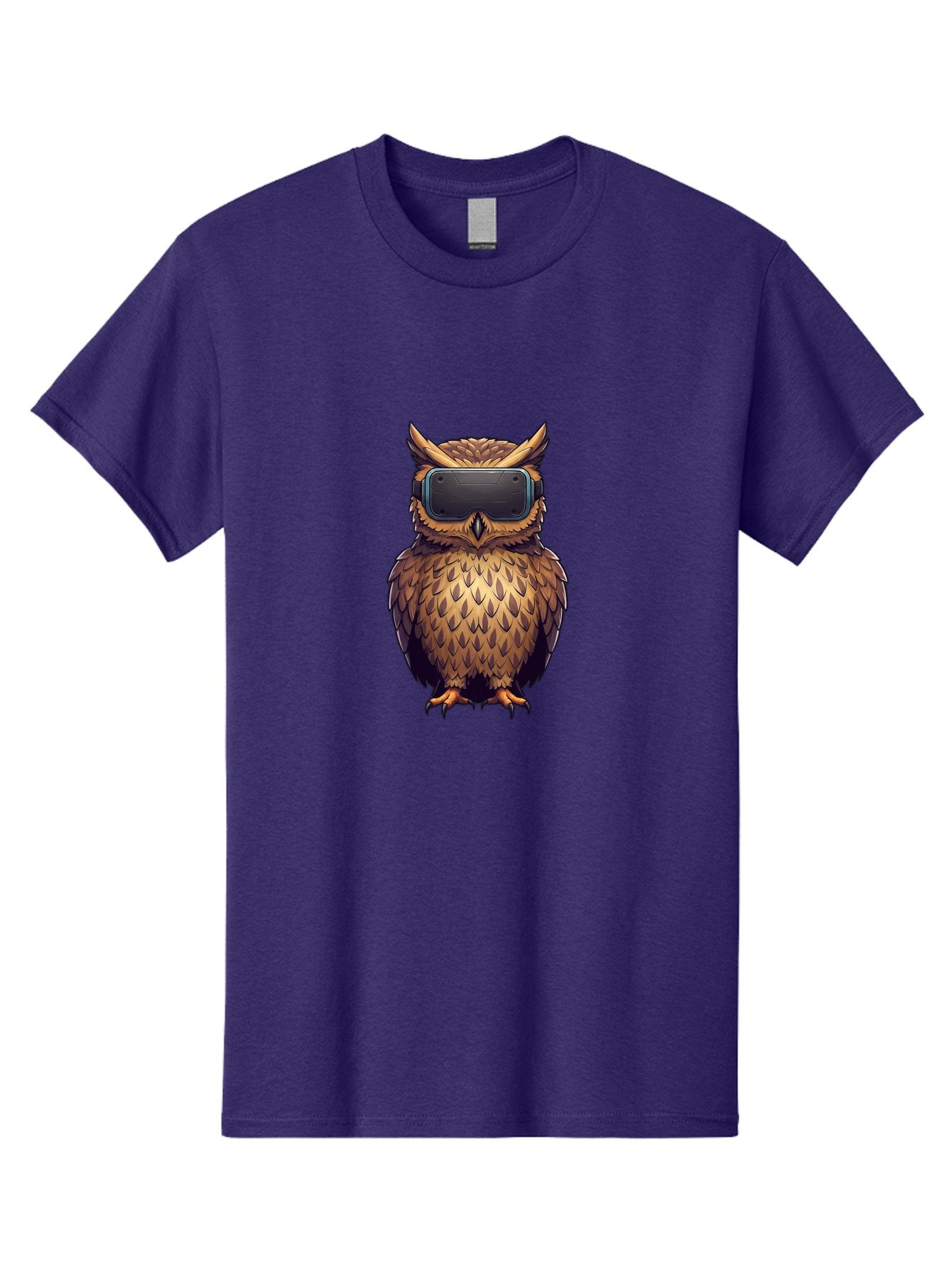 Owl-With-Vr-Headset-4 Men'S Graphic Tee, 100% Cotton, Comfortable Casual Summer Wear, Machine Washable, Vintage Camera, Old Camera, Antique Camera, Black Camera, Classic Photography, Photography Equipment, Nostalgic Device, Film Camera, Bal035 6