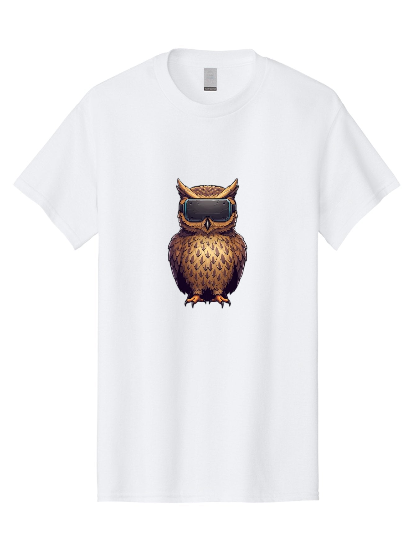 Owl-With-Vr-Headset-4 Men'S Graphic Tee, 100% Cotton, Comfortable Casual Summer Wear, Machine Washable, Vintage Camera, Old Camera, Antique Camera, Black Camera, Classic Photography, Photography Equipment, Nostalgic Device, Film Camera, Bal035 7