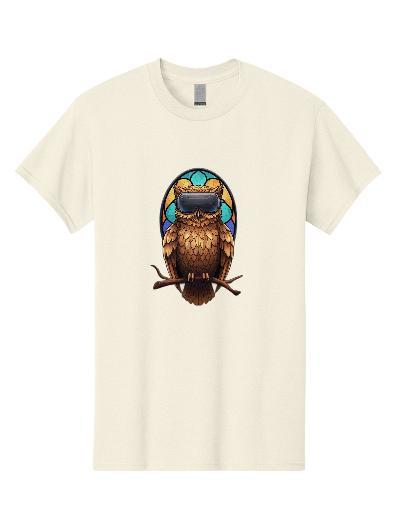 Owl-With-Vr-Headset-5 Men'S Graphic Tee, 100% Cotton, Comfortable Casual Summer Wear, Machine Washable, Vintage Camera, Old Camera, Antique Camera, Black Camera, Classic Photography, Photography Equipment, Nostalgic Device, Film Camera, Bal036 8