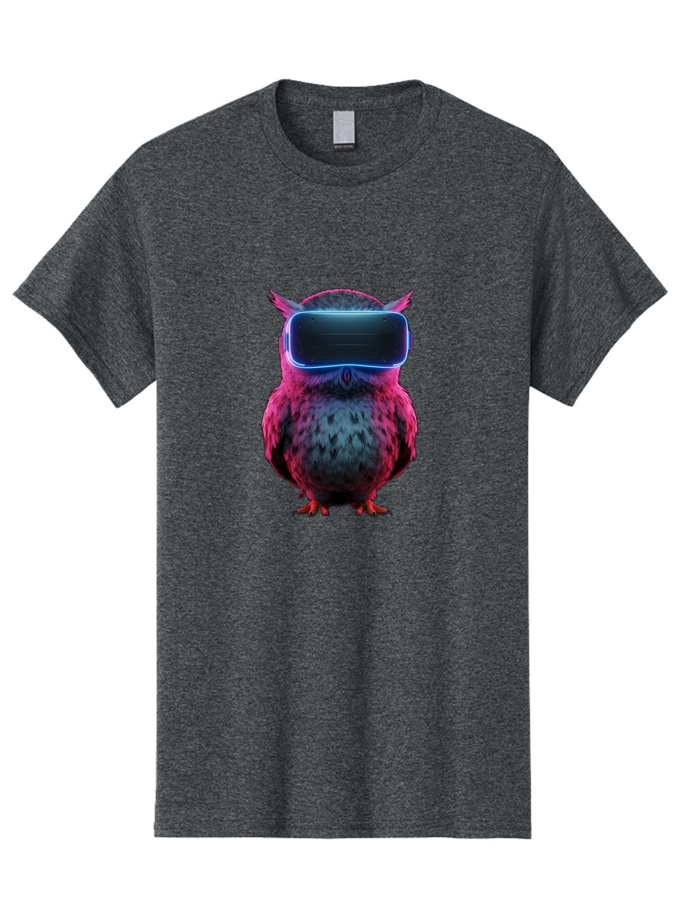 Owl-With-Vr-Headset Men'S Graphic Tee, 100% Cotton, Comfortable Casual Summer Wear, Machine Washable, Vintage Camera, Old Camera, Antique Camera, Black Camera, Classic Photography, Photography Equipment, Nostalgic Device, Film Camera, Bal037 10