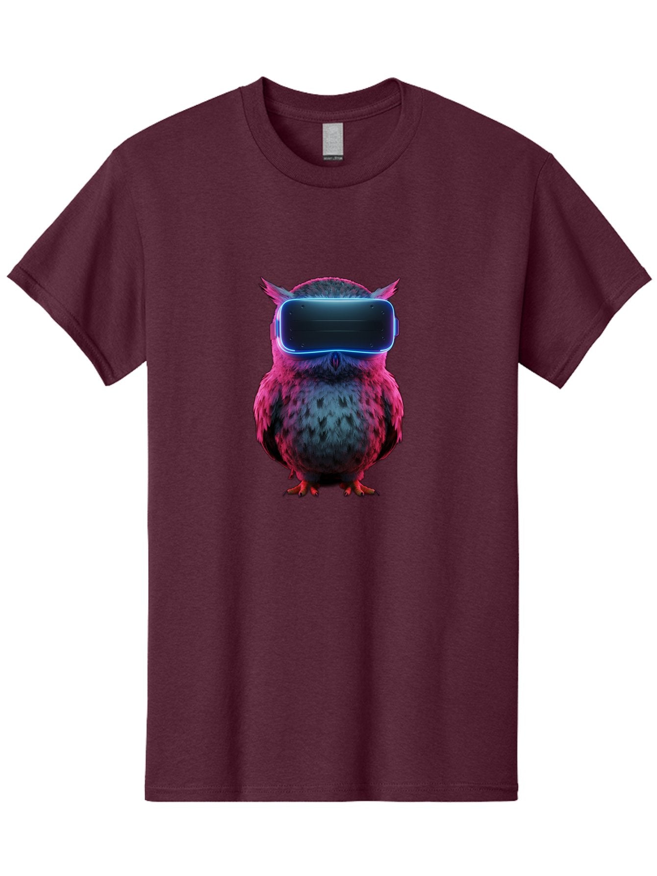 Owl-With-Vr-Headset Men'S Graphic Tee, 100% Cotton, Comfortable Casual Summer Wear, Machine Washable, Vintage Camera, Old Camera, Antique Camera, Black Camera, Classic Photography, Photography Equipment, Nostalgic Device, Film Camera, Bal037 15