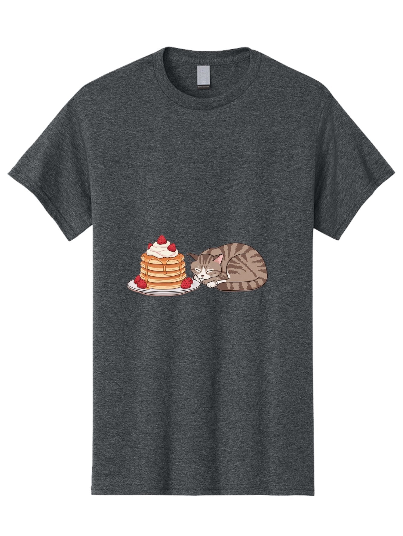 Pancakes-Cat Men'S Graphic Tee, 100% Cotton, Comfortable Casual Summer Wear, Machine Washable, Vintage Camera, Old Camera, Antique Camera, Black Camera, Classic Photography, Photography Equipment, Nostalgic Device, Film Camera, Camera Art Bal041 8