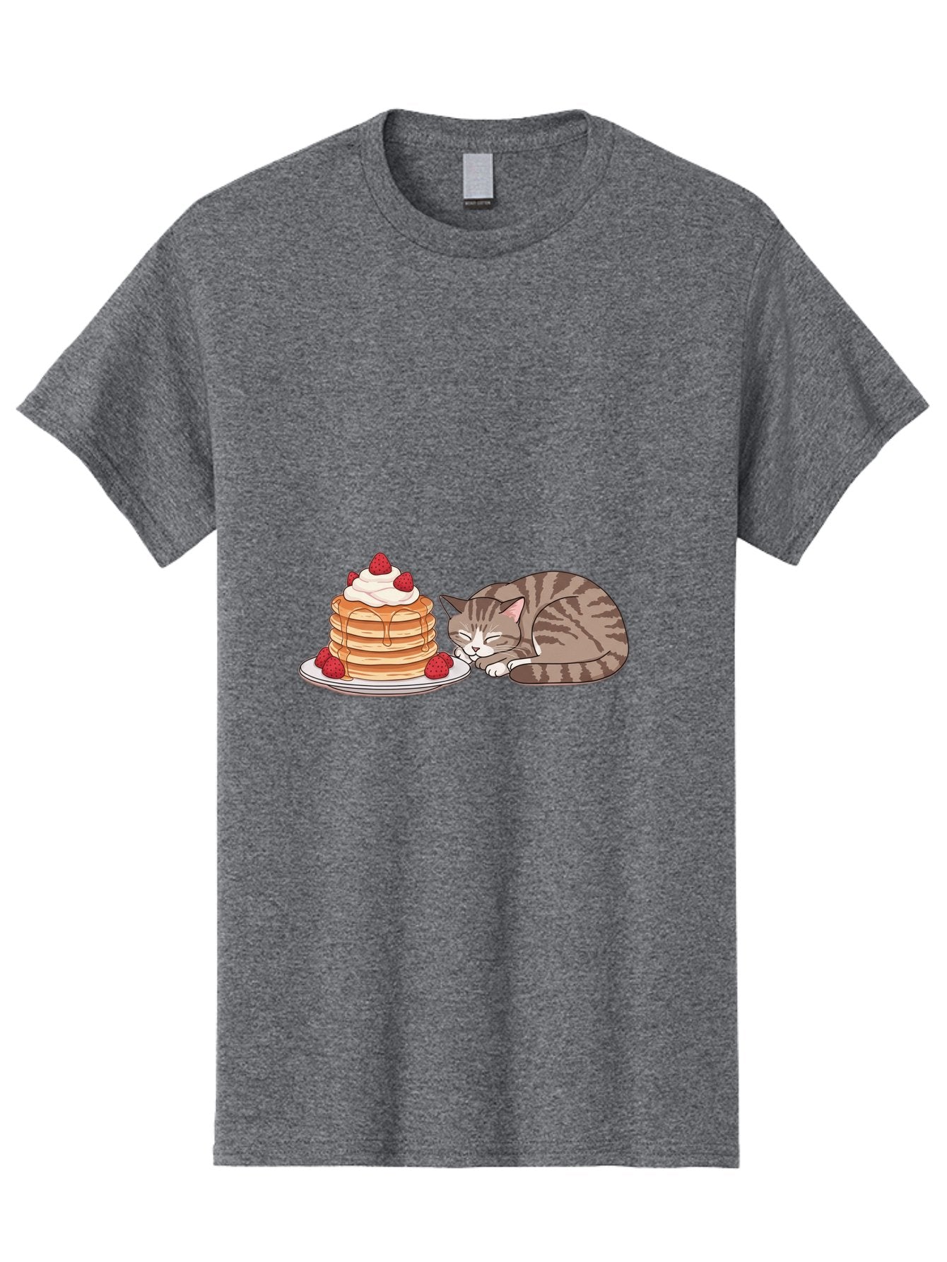 Pancakes-Cat Men'S Graphic Tee, 100% Cotton, Comfortable Casual Summer Wear, Machine Washable, Vintage Camera, Old Camera, Antique Camera, Black Camera, Classic Photography, Photography Equipment, Nostalgic Device, Film Camera, Camera Art Bal041 9