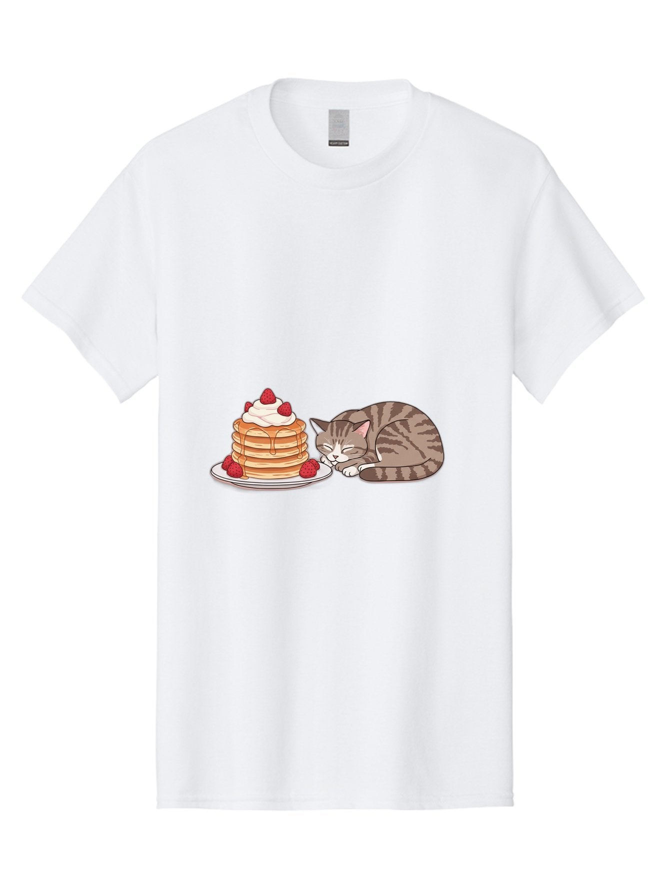 Pancakes-Cat Men'S Graphic Tee, 100% Cotton, Comfortable Casual Summer Wear, Machine Washable, Vintage Camera, Old Camera, Antique Camera, Black Camera, Classic Photography, Photography Equipment, Nostalgic Device, Film Camera, Camera Art Bal041 13