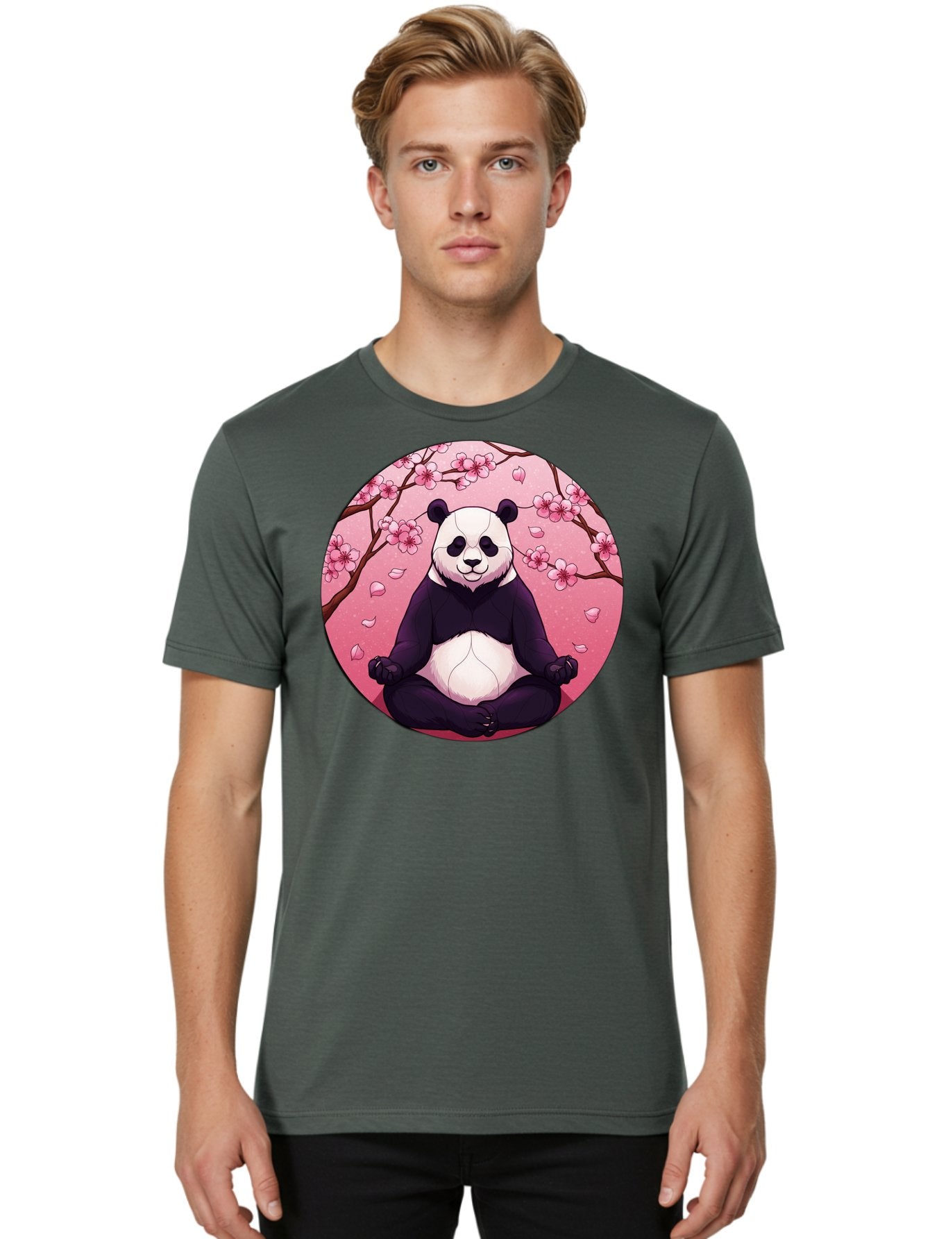 Panda-Meditation-Kawaii Men'S Graphic Tee, 100% Cotton, Comfortable Casual Summer Wear, Machine Washable, Vintage Camera, Old Camera, Antique Camera, Black Camera, Classic Photography, Photography Equipment, Nostalgic Device, Film Camera, Bal046 17