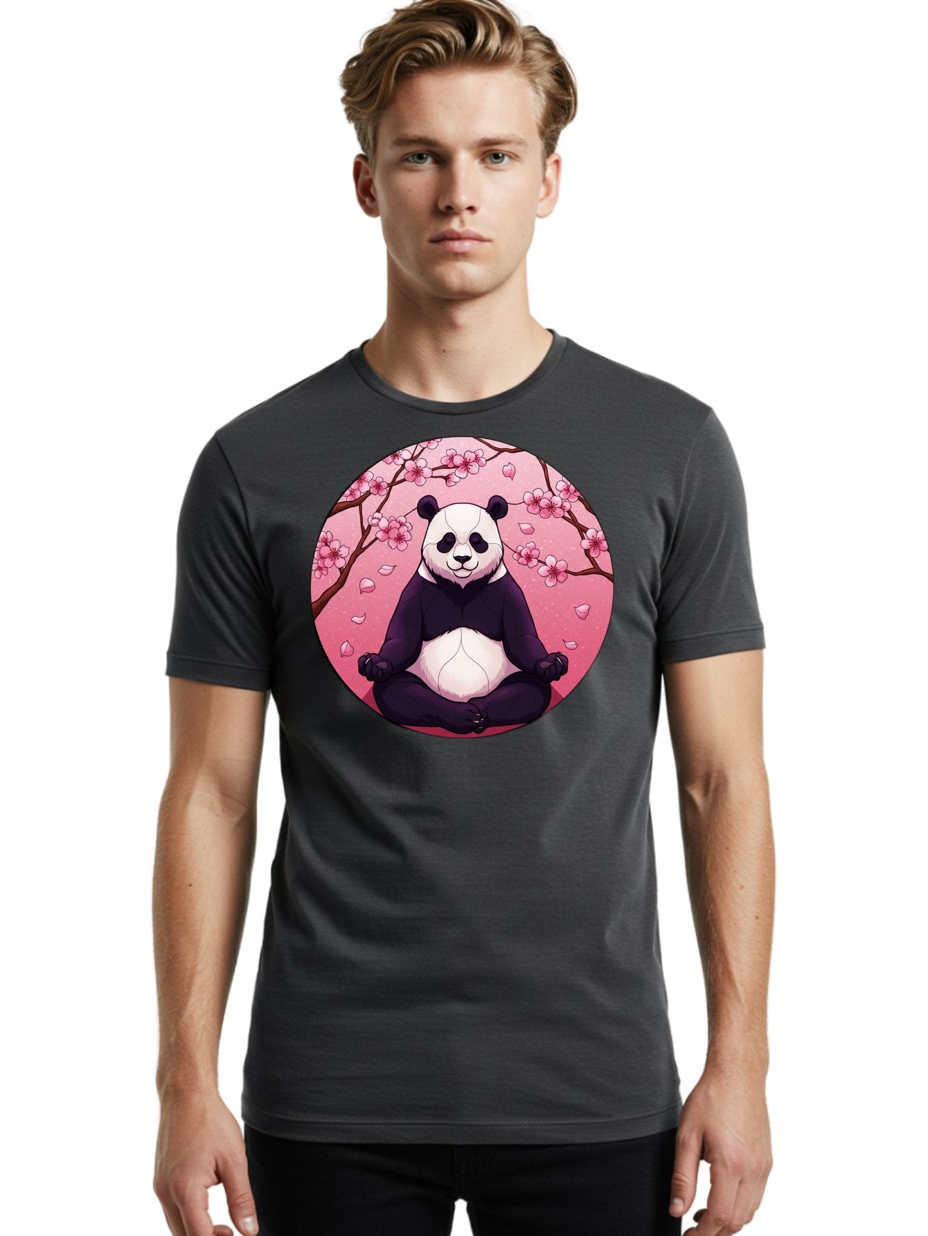 Panda-Meditation-Kawaii Men'S Graphic Tee, 100% Cotton, Comfortable Casual Summer Wear, Machine Washable, Vintage Camera, Old Camera, Antique Camera, Black Camera, Classic Photography, Photography Equipment, Nostalgic Device, Film Camera, Bal046 22