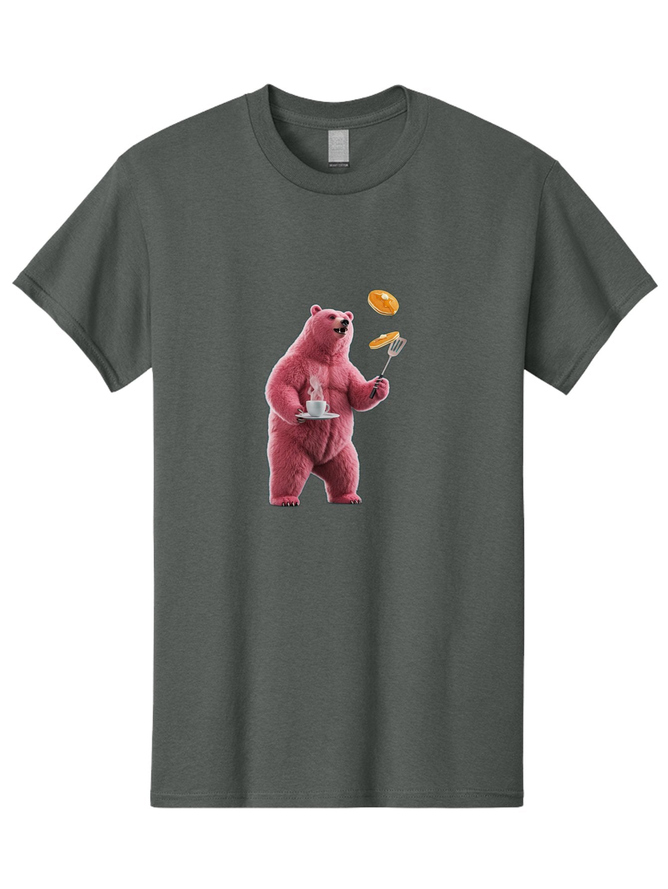 Pink-Bear-Cooking-Pancakes Men'S Graphic Tee, 100% Cotton, Comfortable Casual Summer Wear, Machine Washable, Vintage Camera, Old Camera, Antique Camera, Black Camera, Classic Photography, Photography Equipment, Nostalgic Device, Film Camera, Bal077 5