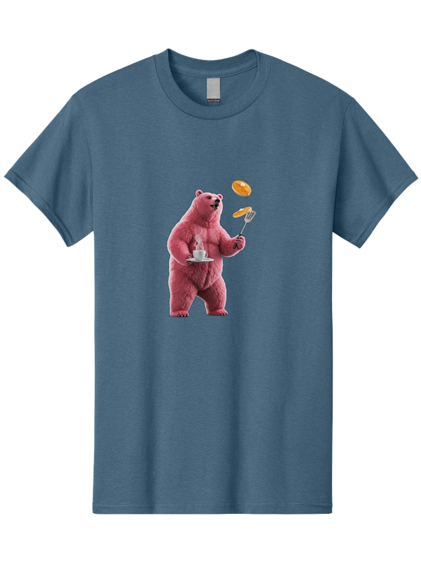 Pink-Bear-Cooking-Pancakes Men'S Graphic Tee, 100% Cotton, Comfortable Casual Summer Wear, Machine Washable, Vintage Camera, Old Camera, Antique Camera, Black Camera, Classic Photography, Photography Equipment, Nostalgic Device, Film Camera, Bal077