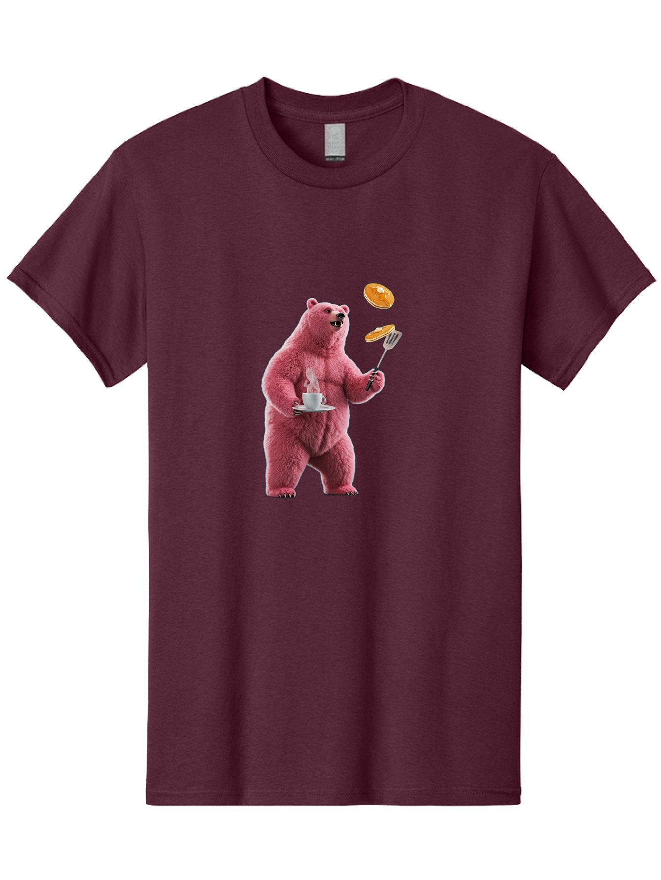Pink-Bear-Cooking-Pancakes Men'S Graphic Tee, 100% Cotton, Comfortable Casual Summer Wear, Machine Washable, Vintage Camera, Old Camera, Antique Camera, Black Camera, Classic Photography, Photography Equipment, Nostalgic Device, Film Camera, Bal077 7