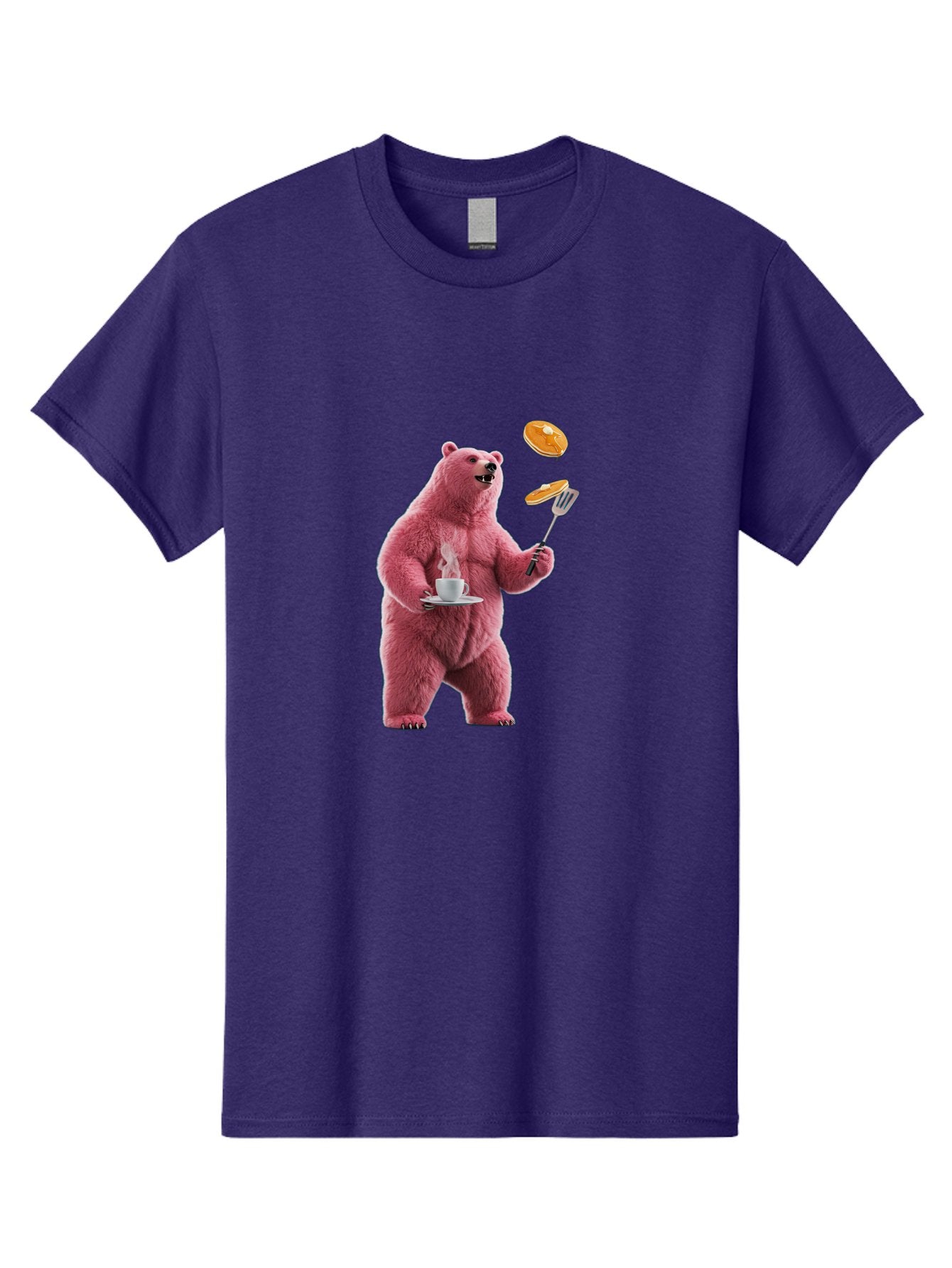 Pink-Bear-Cooking-Pancakes Men'S Graphic Tee, 100% Cotton, Comfortable Casual Summer Wear, Machine Washable, Vintage Camera, Old Camera, Antique Camera, Black Camera, Classic Photography, Photography Equipment, Nostalgic Device, Film Camera, Bal077 4