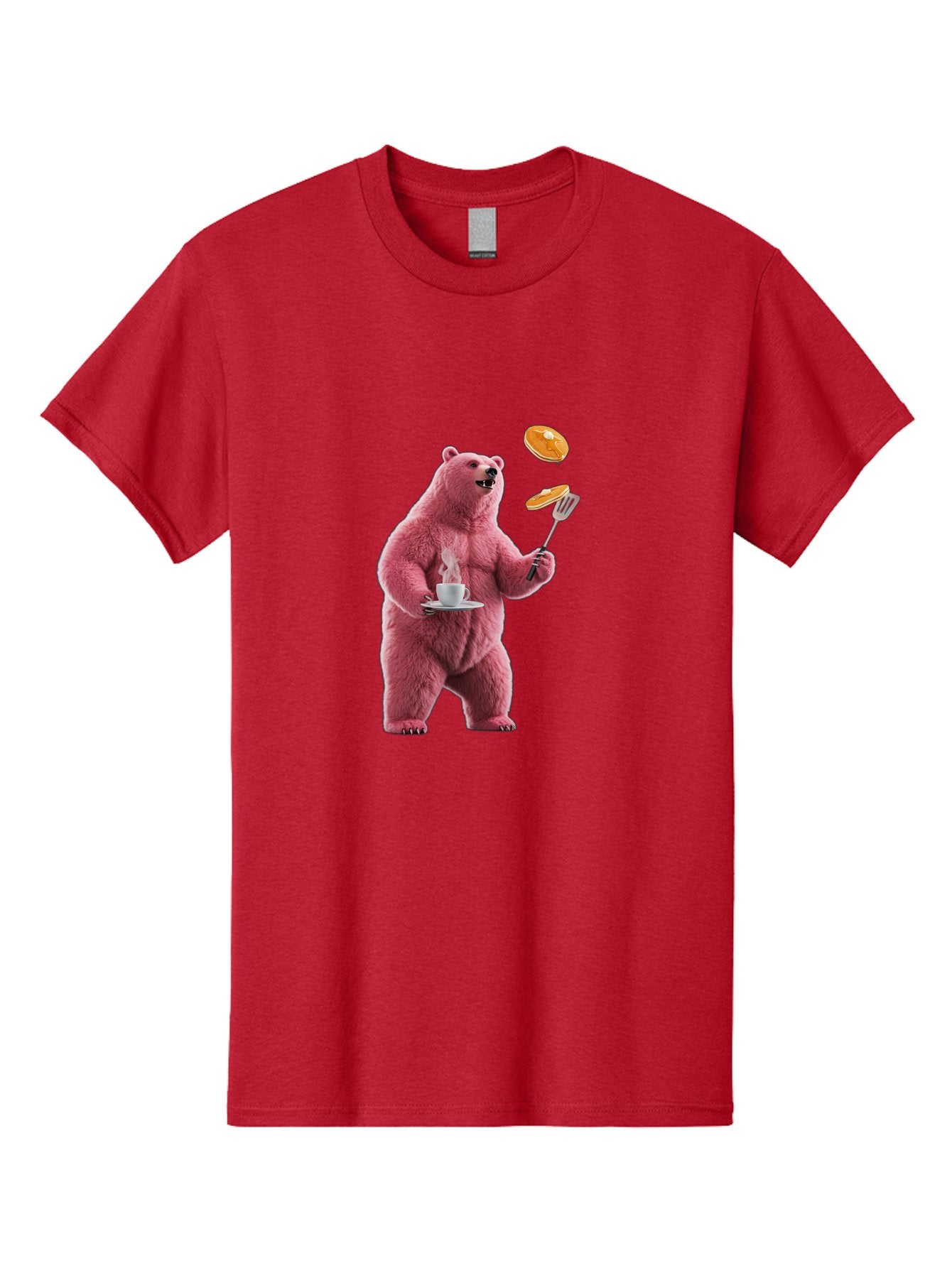 Pink-Bear-Cooking-Pancakes Men'S Graphic Tee, 100% Cotton, Comfortable Casual Summer Wear, Machine Washable, Vintage Camera, Old Camera, Antique Camera, Black Camera, Classic Photography, Photography Equipment, Nostalgic Device, Film Camera, Bal077 14