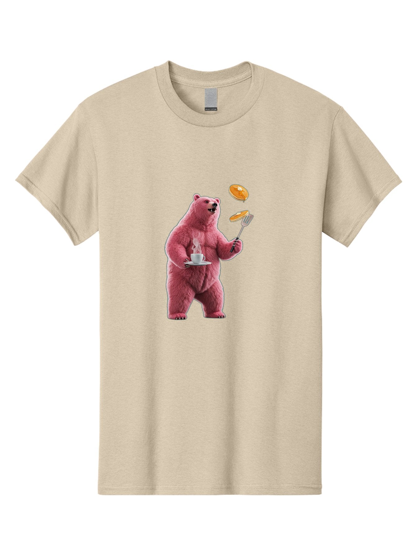 Pink-Bear-Cooking-Pancakes Men'S Graphic Tee, 100% Cotton, Comfortable Casual Summer Wear, Machine Washable, Vintage Camera, Old Camera, Antique Camera, Black Camera, Classic Photography, Photography Equipment, Nostalgic Device, Film Camera, Bal077 6