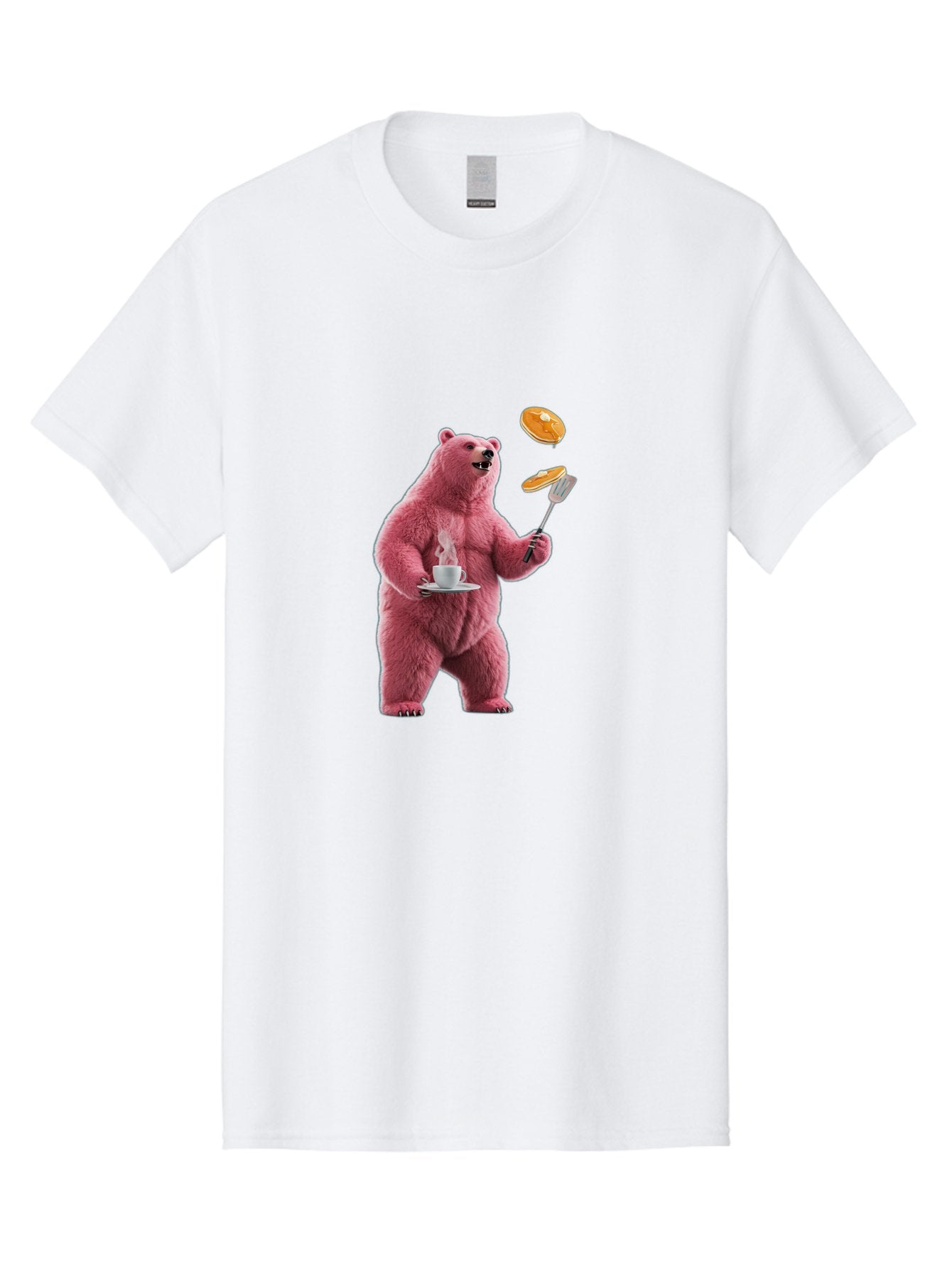 Pink-Bear-Cooking-Pancakes Men'S Graphic Tee, 100% Cotton, Comfortable Casual Summer Wear, Machine Washable, Vintage Camera, Old Camera, Antique Camera, Black Camera, Classic Photography, Photography Equipment, Nostalgic Device, Film Camera, Bal077 8