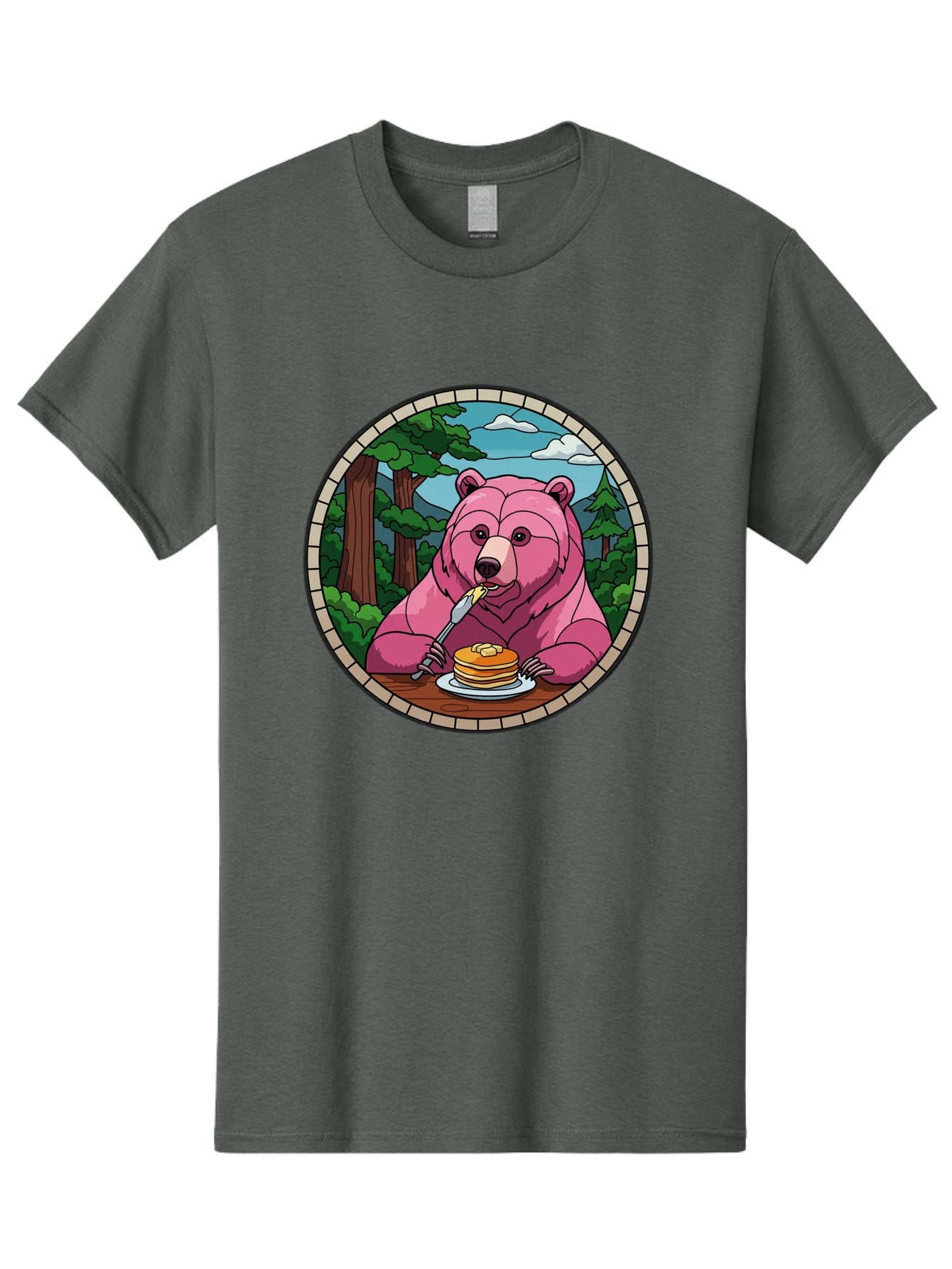 Pink-Bear-Eating-Pancakes Men'S Graphic Tee, 100% Cotton, Comfortable Casual Summer Wear, Machine Washable, Vintage Camera, Old Camera, Antique Camera, Black Camera, Classic Photography, Photography Equipment, Nostalgic Device, Film Camera, Bal078 11