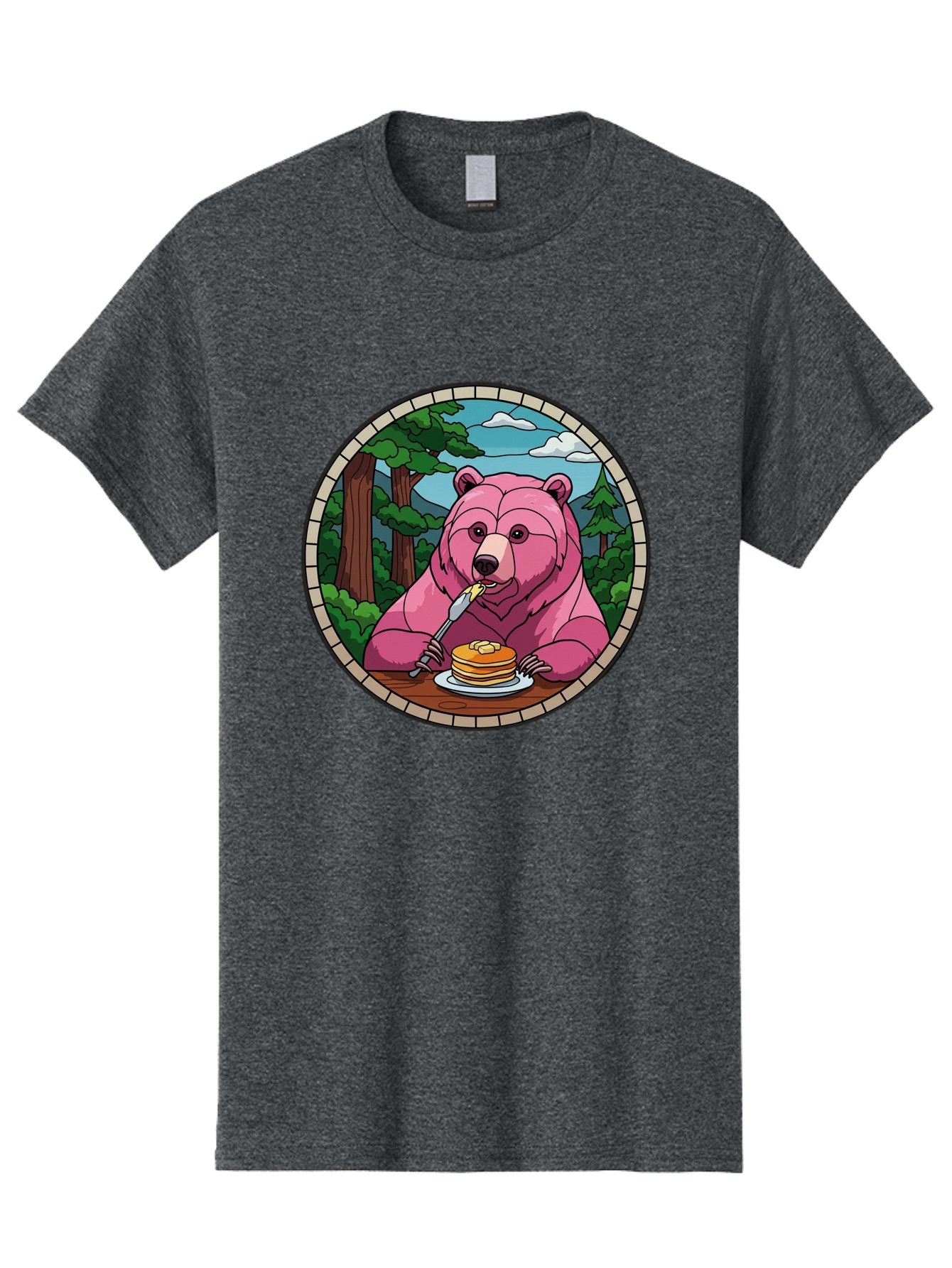 Pink-Bear-Eating-Pancakes Men'S Graphic Tee, 100% Cotton, Comfortable Casual Summer Wear, Machine Washable, Vintage Camera, Old Camera, Antique Camera, Black Camera, Classic Photography, Photography Equipment, Nostalgic Device, Film Camera, Bal078 10