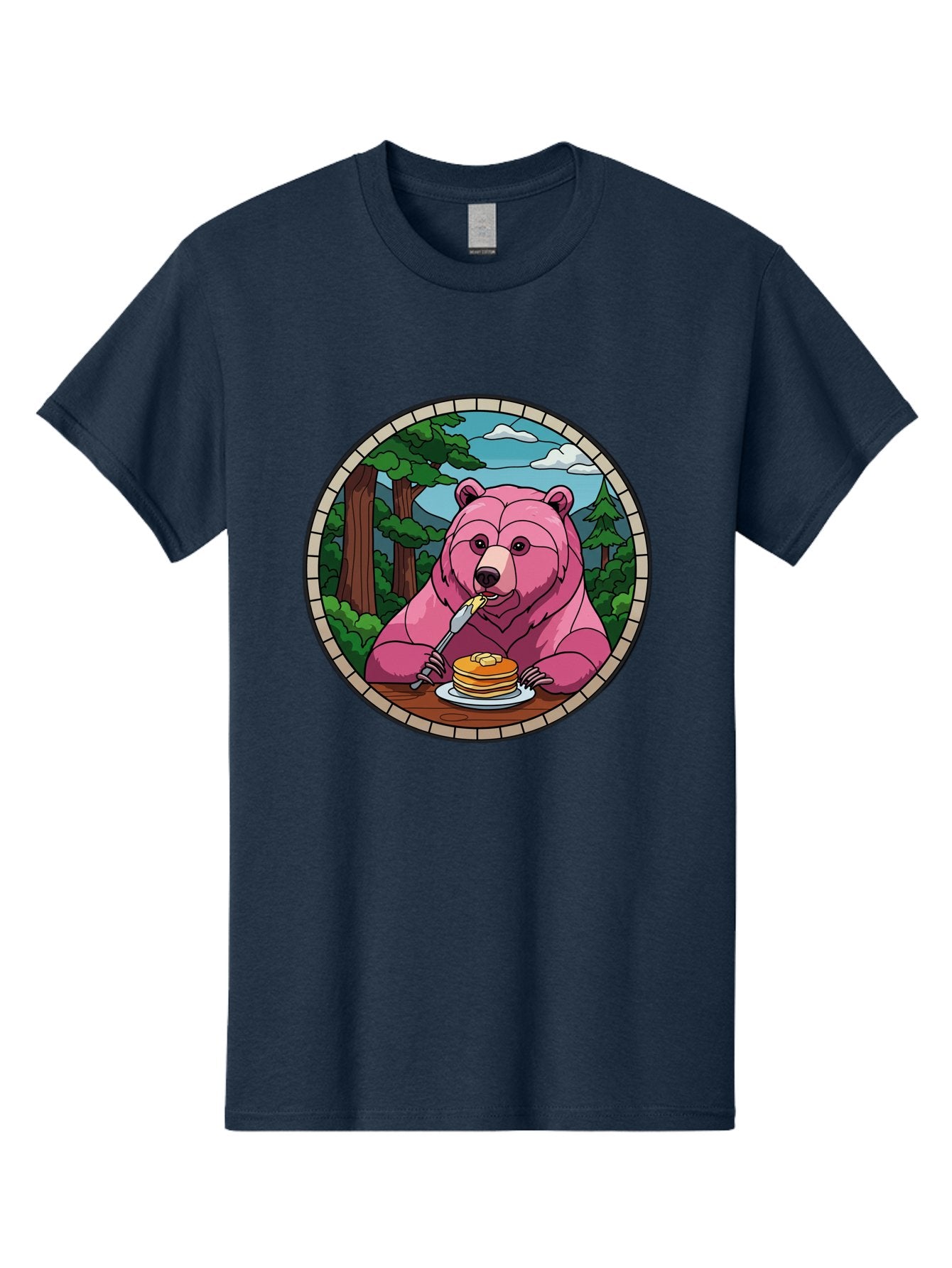 Pink-Bear-Eating-Pancakes Men'S Graphic Tee, 100% Cotton, Comfortable Casual Summer Wear, Machine Washable, Vintage Camera, Old Camera, Antique Camera, Black Camera, Classic Photography, Photography Equipment, Nostalgic Device, Film Camera, Bal078 13