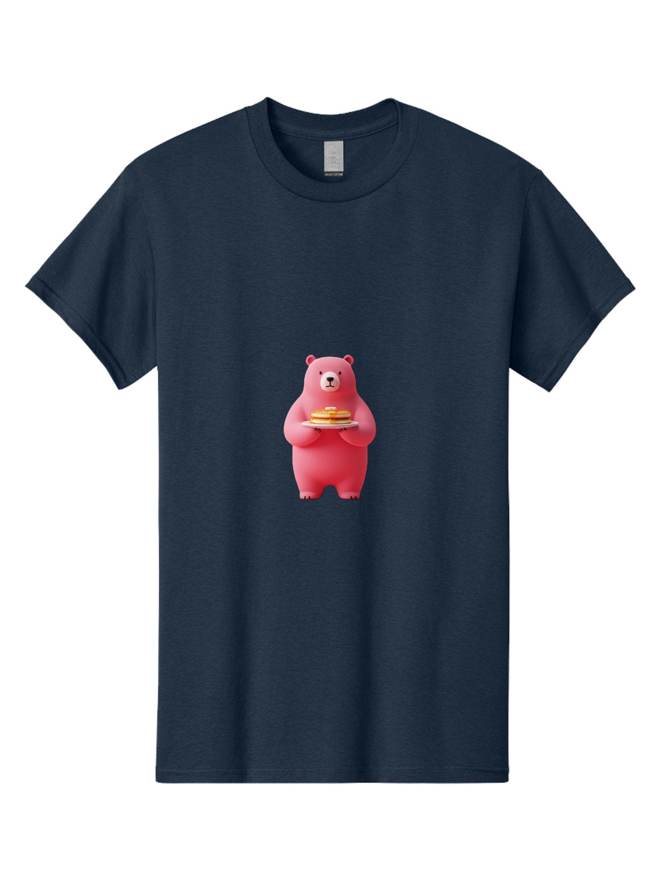 Pink-Bear-Holding-Pancakes Men'S Graphic Tee, 100% Cotton, Comfortable Casual Summer Wear, Machine Washable, Vintage Camera, Old Camera, Antique Camera, Black Camera, Classic Photography, Photography Equipment, Nostalgic Device, Film Camera, Bal079 5