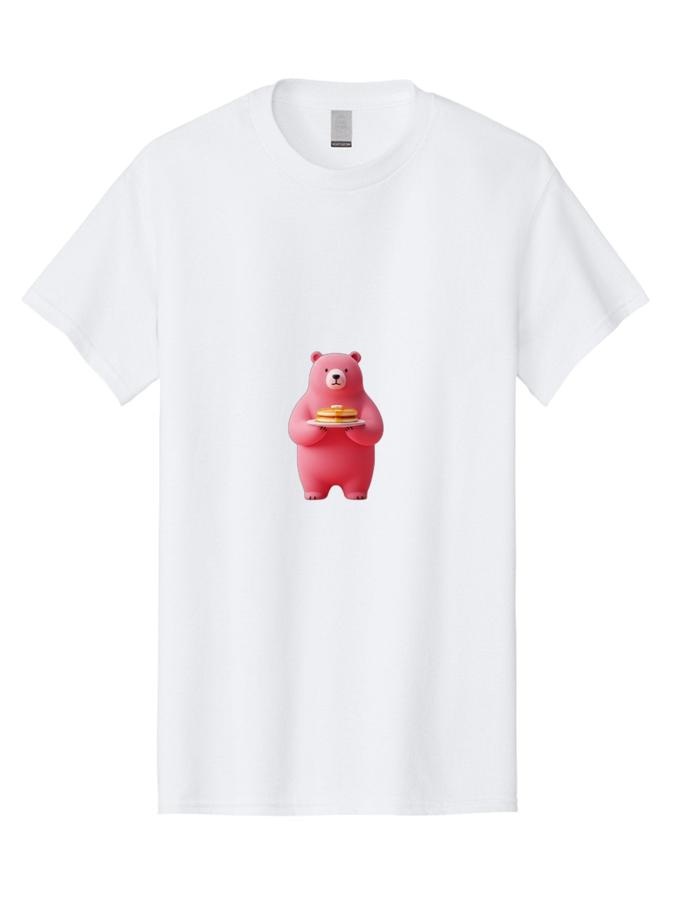 Pink-Bear-Holding-Pancakes Men'S Graphic Tee, 100% Cotton, Comfortable Casual Summer Wear, Machine Washable, Vintage Camera, Old Camera, Antique Camera, Black Camera, Classic Photography, Photography Equipment, Nostalgic Device, Film Camera, Bal079 8