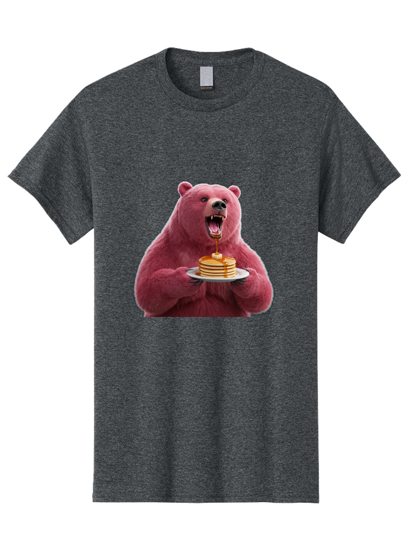 Pink-Bear-Pancakes-1 Men'S Graphic Tee, 100% Cotton, Comfortable Casual Summer Wear, Machine Washable, Vintage Camera, Old Camera, Antique Camera, Black Camera, Classic Photography, Photography Equipment, Nostalgic Device, Film Camera, Bal080 5
