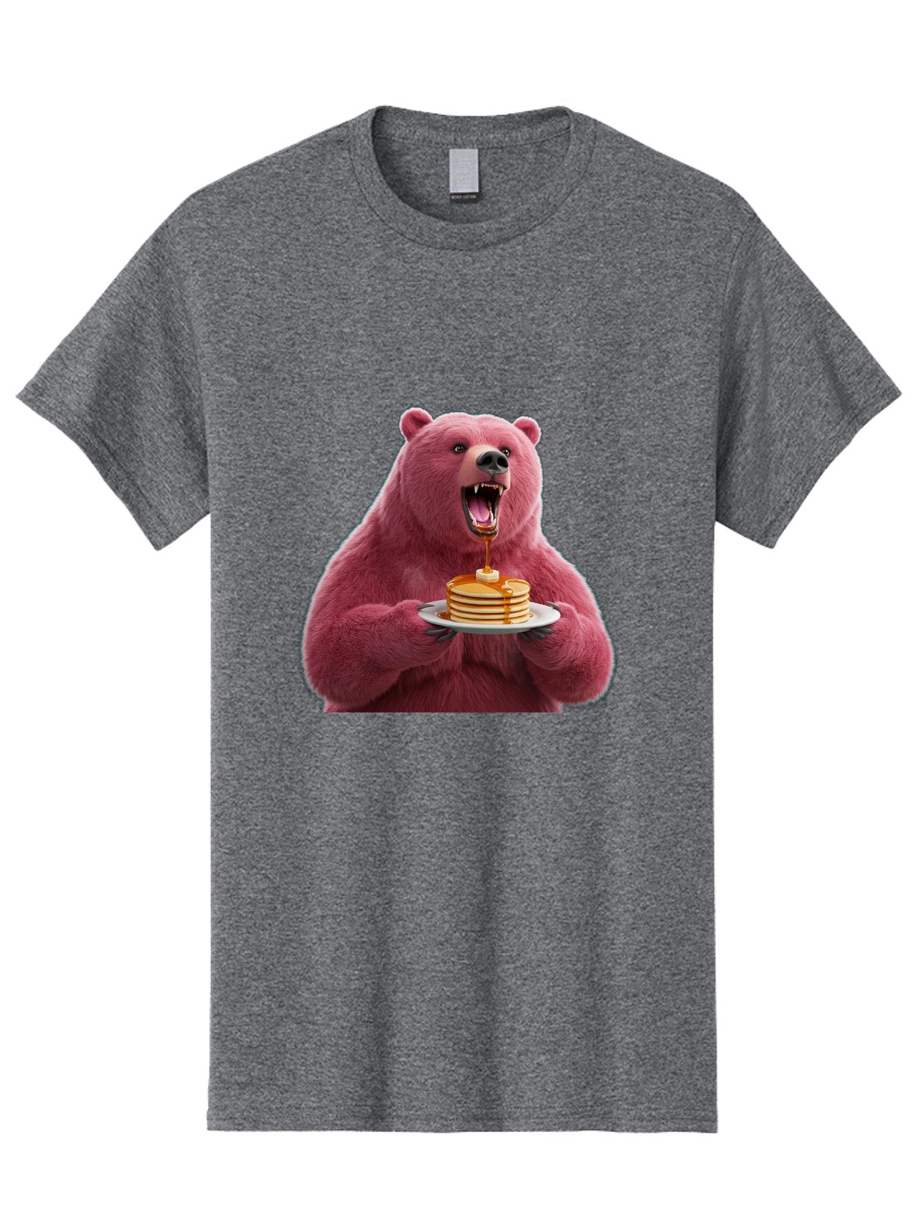 Pink-Bear-Pancakes-1 Men'S Graphic Tee, 100% Cotton, Comfortable Casual Summer Wear, Machine Washable, Vintage Camera, Old Camera, Antique Camera, Black Camera, Classic Photography, Photography Equipment, Nostalgic Device, Film Camera, Bal080 7