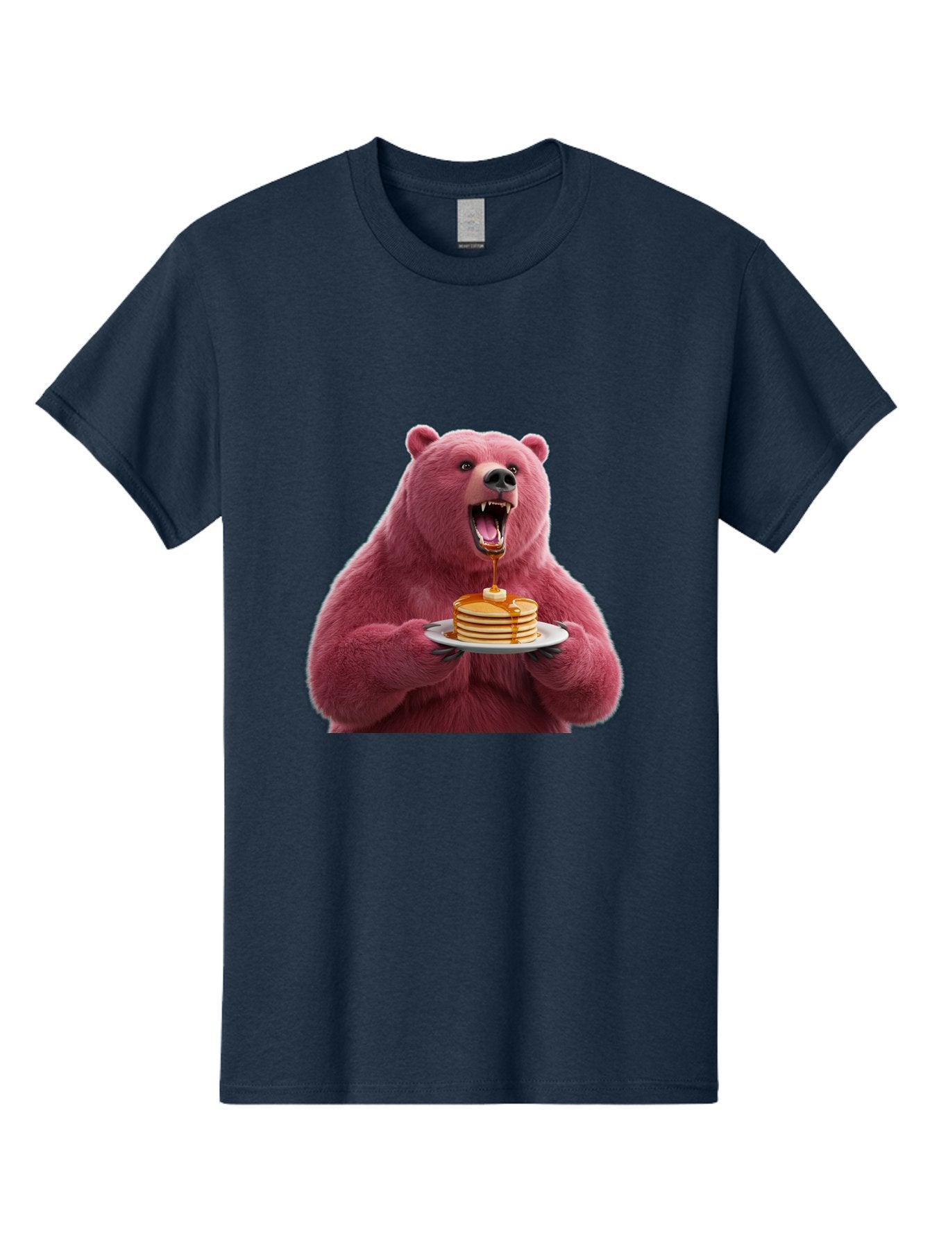 Pink-Bear-Pancakes-1 Men'S Graphic Tee, 100% Cotton, Comfortable Casual Summer Wear, Machine Washable, Vintage Camera, Old Camera, Antique Camera, Black Camera, Classic Photography, Photography Equipment, Nostalgic Device, Film Camera, Bal080 6