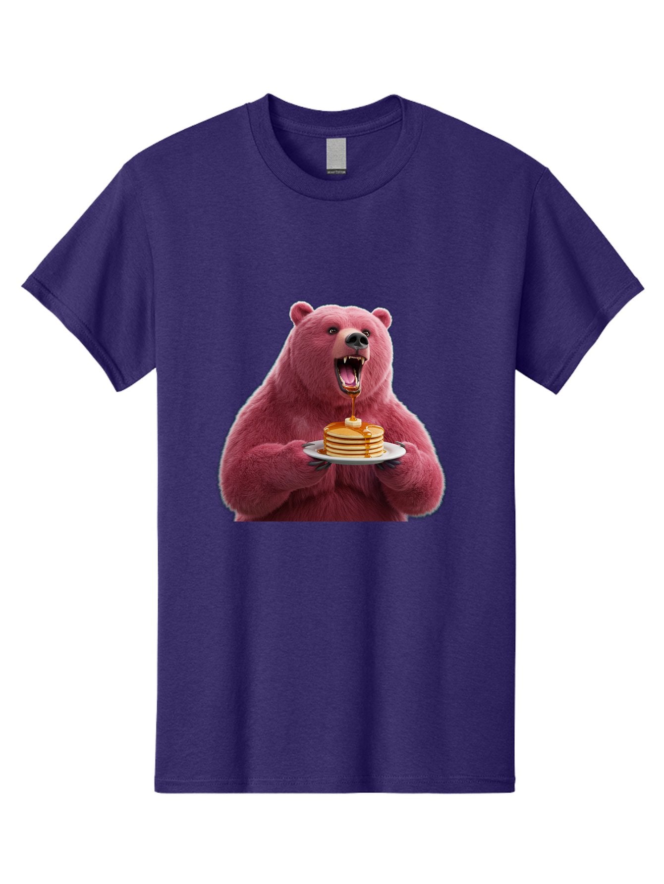 Pink-Bear-Pancakes-1 Men'S Graphic Tee, 100% Cotton, Comfortable Casual Summer Wear, Machine Washable, Vintage Camera, Old Camera, Antique Camera, Black Camera, Classic Photography, Photography Equipment, Nostalgic Device, Film Camera, Bal080 14