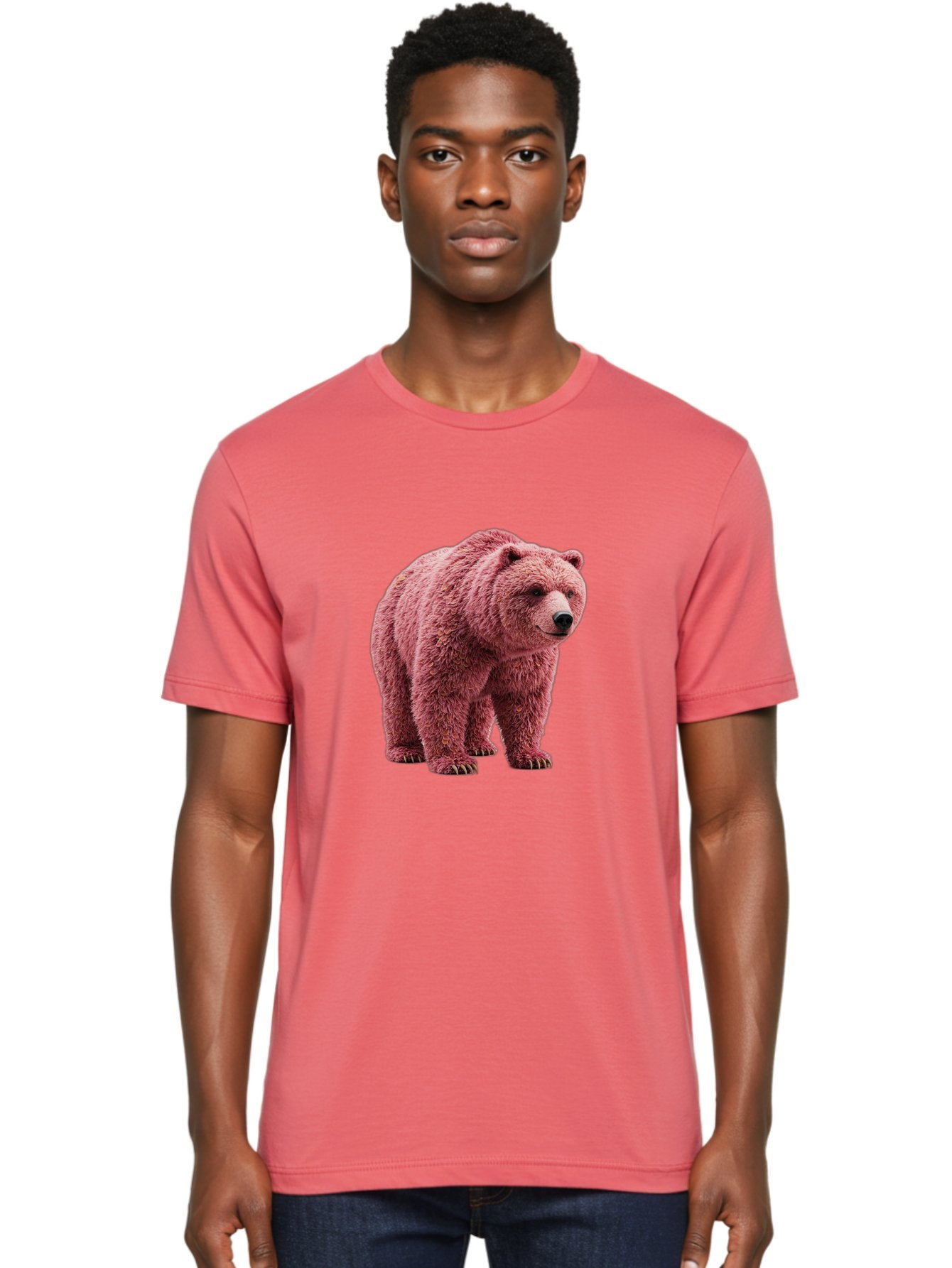 Pink-Bear Men'S Graphic Tee, 100% Cotton, Comfortable Casual Summer Wear, Machine Washable, Vintage Camera, Old Camera, Antique Camera, Black Camera, Classic Photography, Photography Equipment, Nostalgic Device, Film Camera, Camera Art Bal082 18