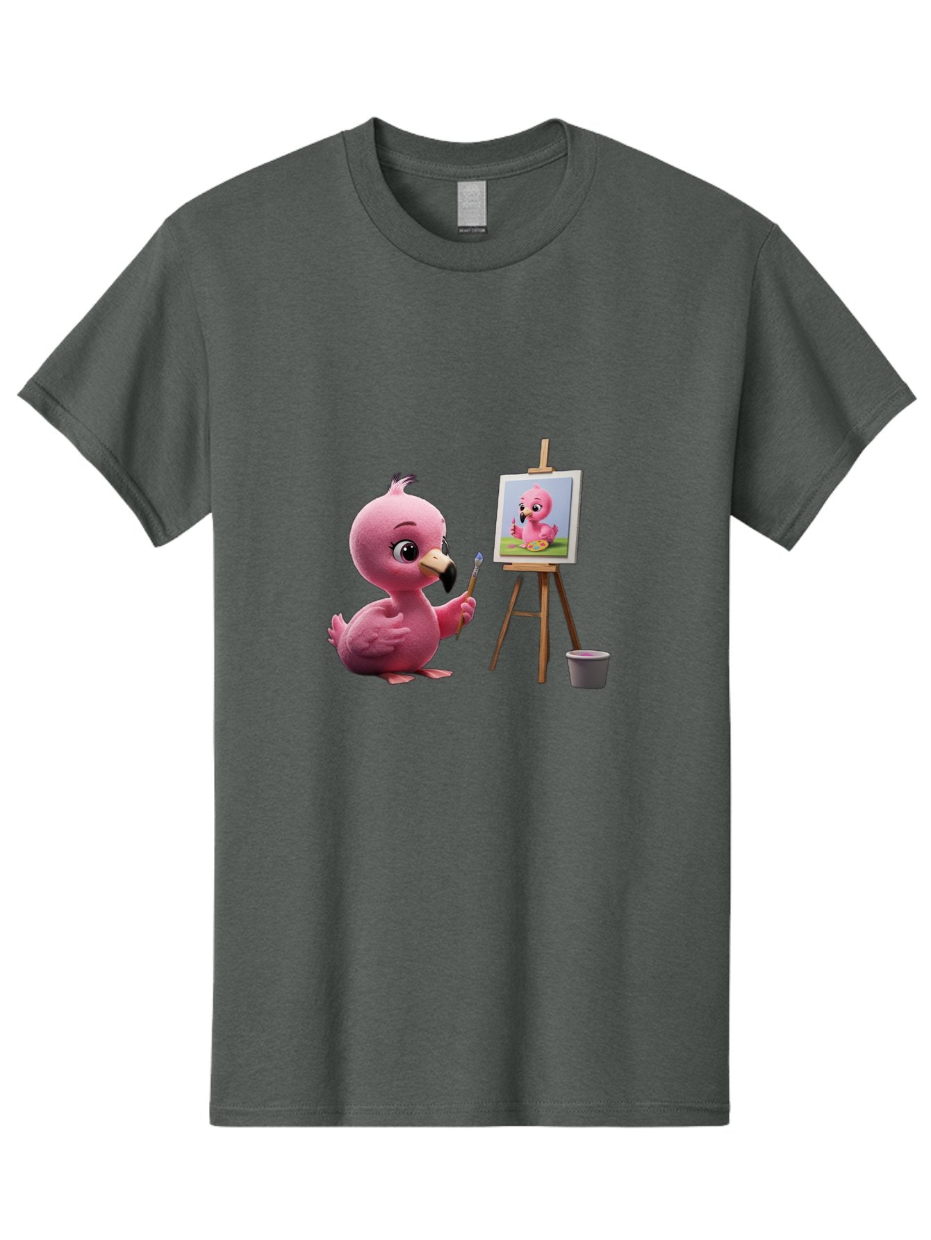 Pink-Bird-Painting Men'S Graphic Tee, 100% Cotton, Comfortable Casual Summer Wear, Machine Washable, Vintage Camera, Old Camera, Antique Camera, Black Camera, Classic Photography, Photography Equipment, Nostalgic Device, Film Camera, Bal083
