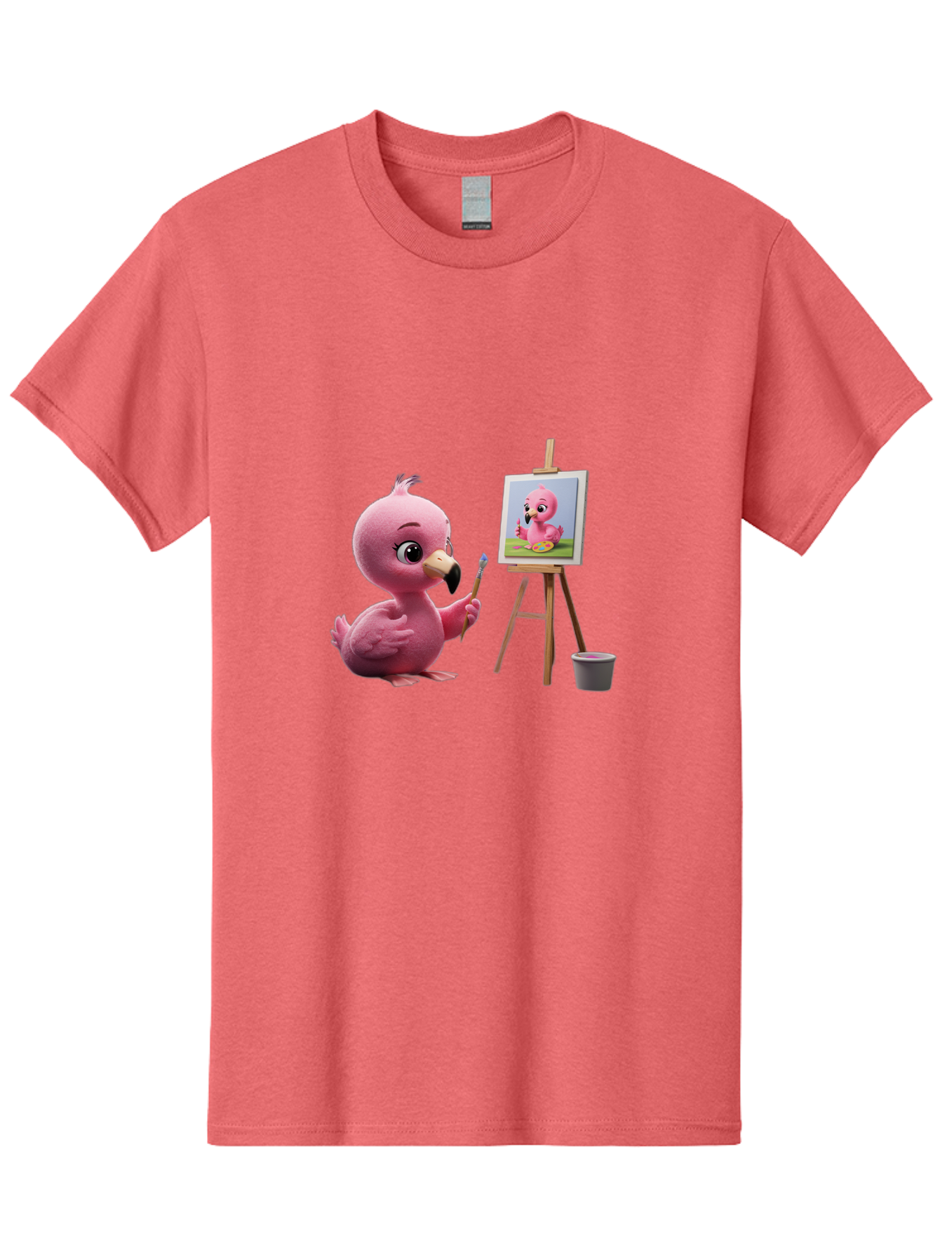 Pink-Bird-Painting Men'S Graphic Tee, 100% Cotton, Comfortable Casual Summer Wear, Machine Washable, Vintage Camera, Old Camera, Antique Camera, Black Camera, Classic Photography, Photography Equipment, Nostalgic Device, Film Camera, Bal083 13