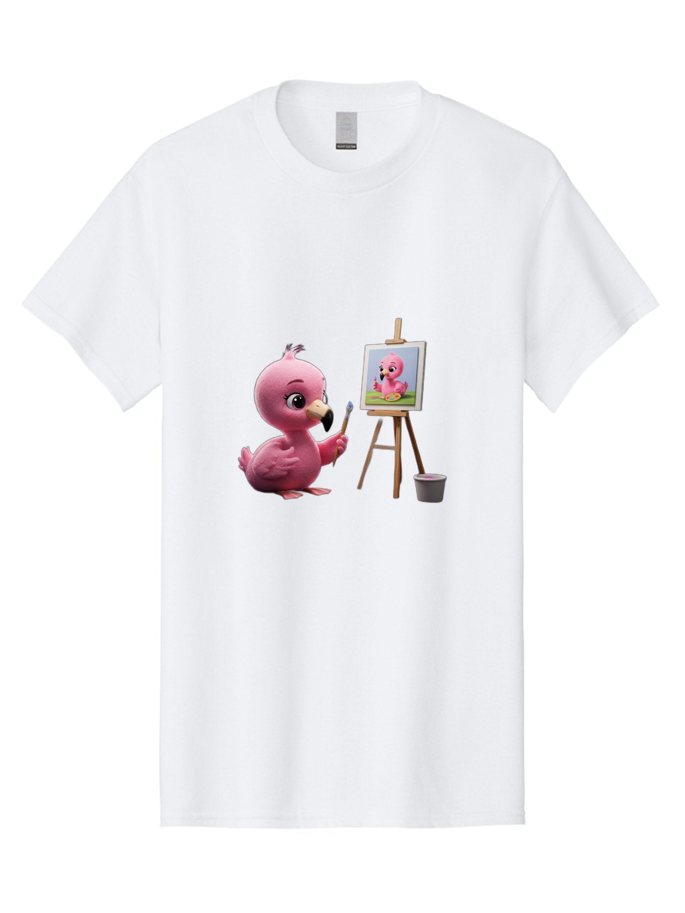 Pink-Bird-Painting Men'S Graphic Tee, 100% Cotton, Comfortable Casual Summer Wear, Machine Washable, Vintage Camera, Old Camera, Antique Camera, Black Camera, Classic Photography, Photography Equipment, Nostalgic Device, Film Camera, Bal083 4