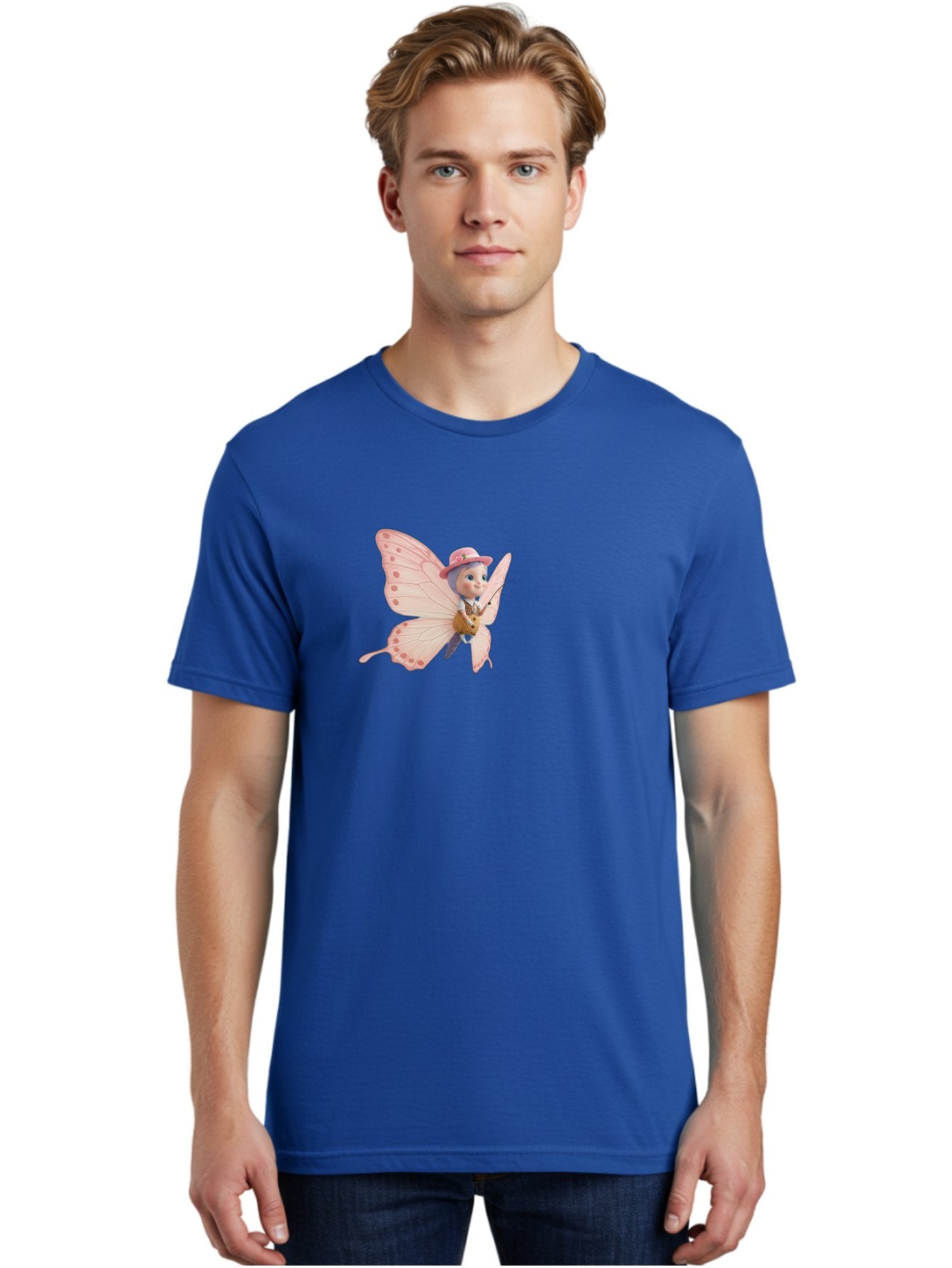 Pink-Butterfly-1 Men'S Graphic Tee, 100% Cotton, Comfortable Casual Summer Wear, Machine Washable, Vintage Camera, Old Camera, Antique Camera, Black Camera, Classic Photography, Photography Equipment, Nostalgic Device, Film Camera, Camera Art Bal086 30