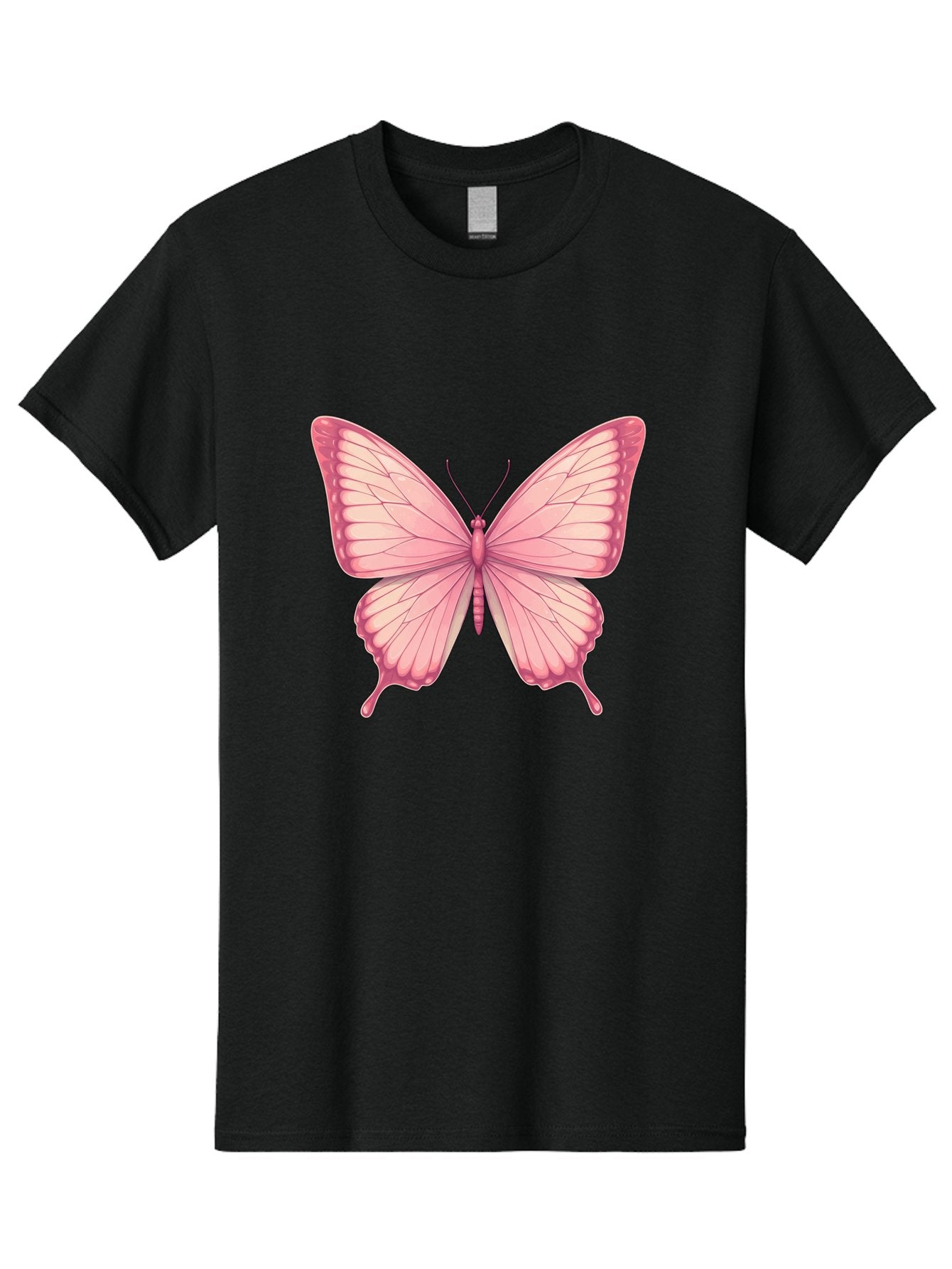 Pink-Butterfly-2 Men'S Graphic Tee, 100% Cotton, Comfortable Casual Summer Wear, Machine Washable, Vintage Camera, Old Camera, Antique Camera, Black Camera, Classic Photography, Photography Equipment, Nostalgic Device, Film Camera, Camera Art Bal087 13