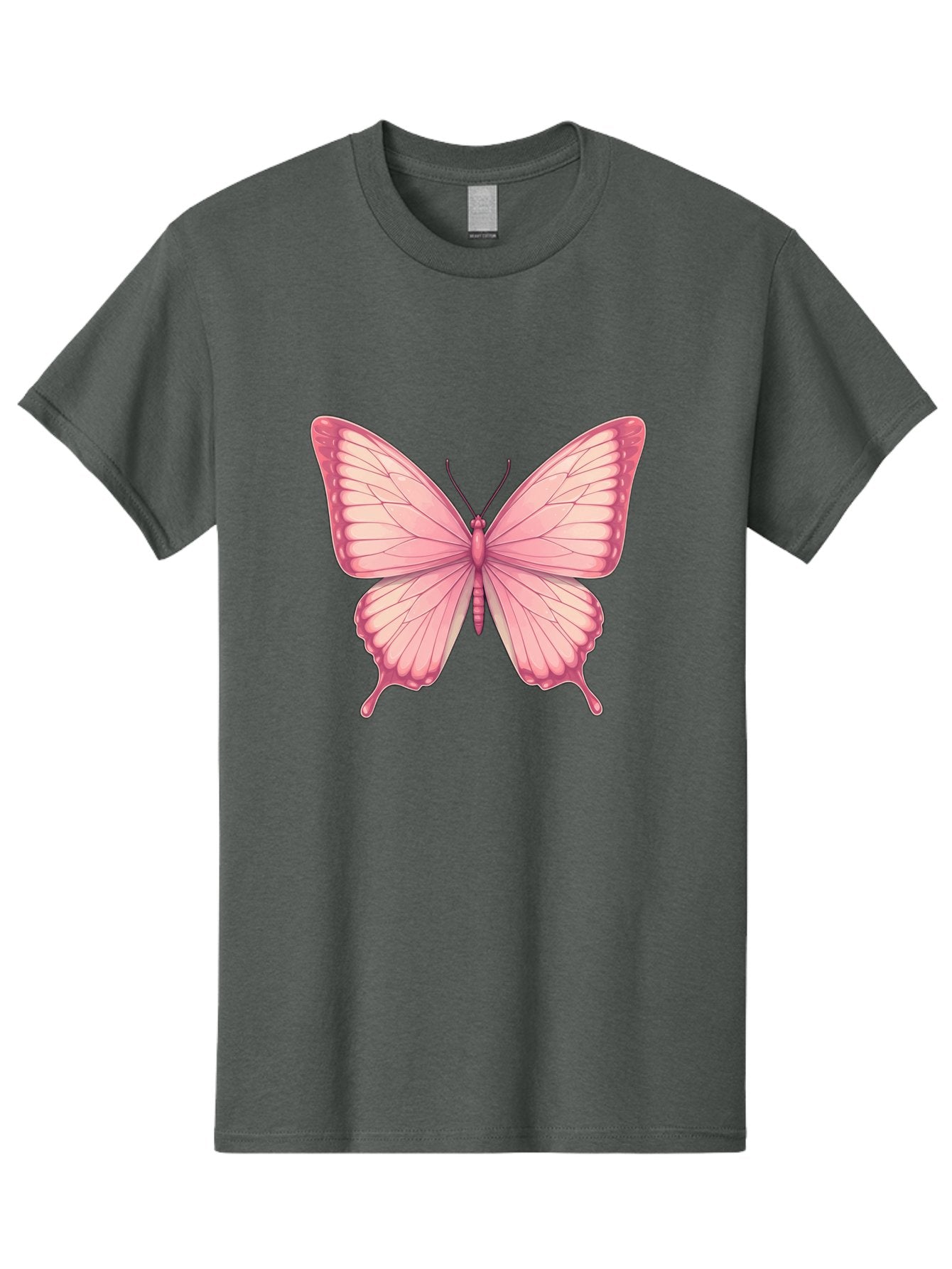 Pink-Butterfly-2 Men'S Graphic Tee, 100% Cotton, Comfortable Casual Summer Wear, Machine Washable, Vintage Camera, Old Camera, Antique Camera, Black Camera, Classic Photography, Photography Equipment, Nostalgic Device, Film Camera, Camera Art Bal087 10