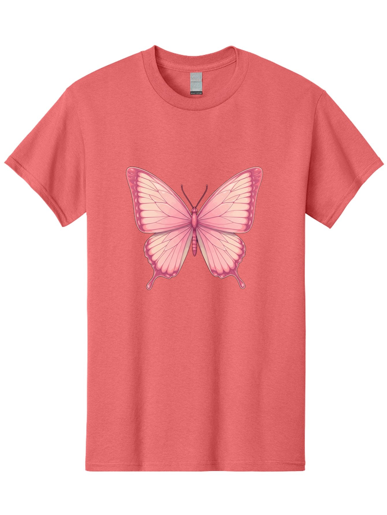Pink-Butterfly-2 Men'S Graphic Tee, 100% Cotton, Comfortable Casual Summer Wear, Machine Washable, Vintage Camera, Old Camera, Antique Camera, Black Camera, Classic Photography, Photography Equipment, Nostalgic Device, Film Camera, Camera Art Bal087 15