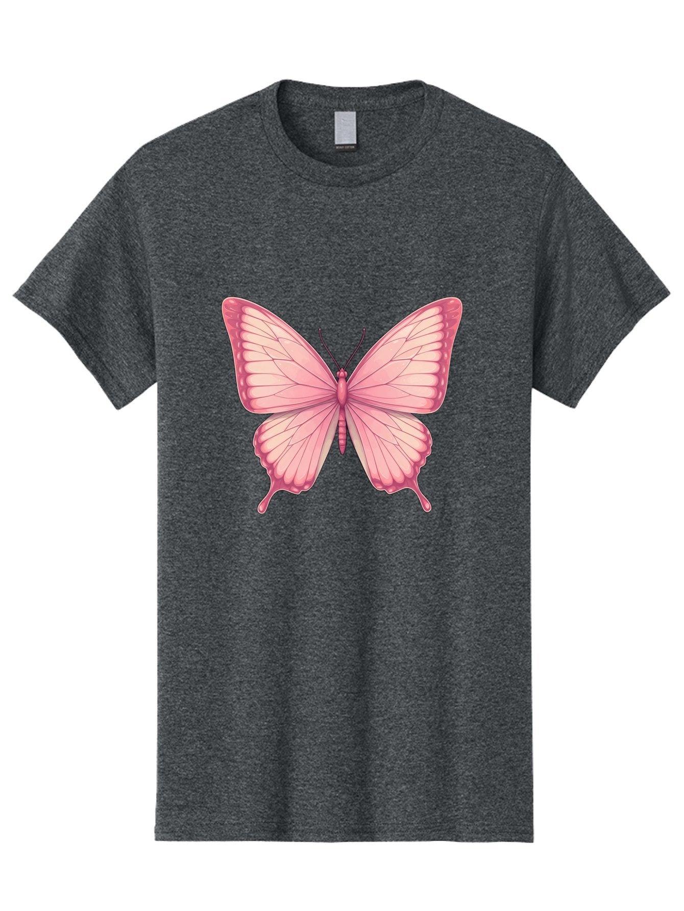 Pink-Butterfly-2 Men'S Graphic Tee, 100% Cotton, Comfortable Casual Summer Wear, Machine Washable, Vintage Camera, Old Camera, Antique Camera, Black Camera, Classic Photography, Photography Equipment, Nostalgic Device, Film Camera, Camera Art Bal087 7
