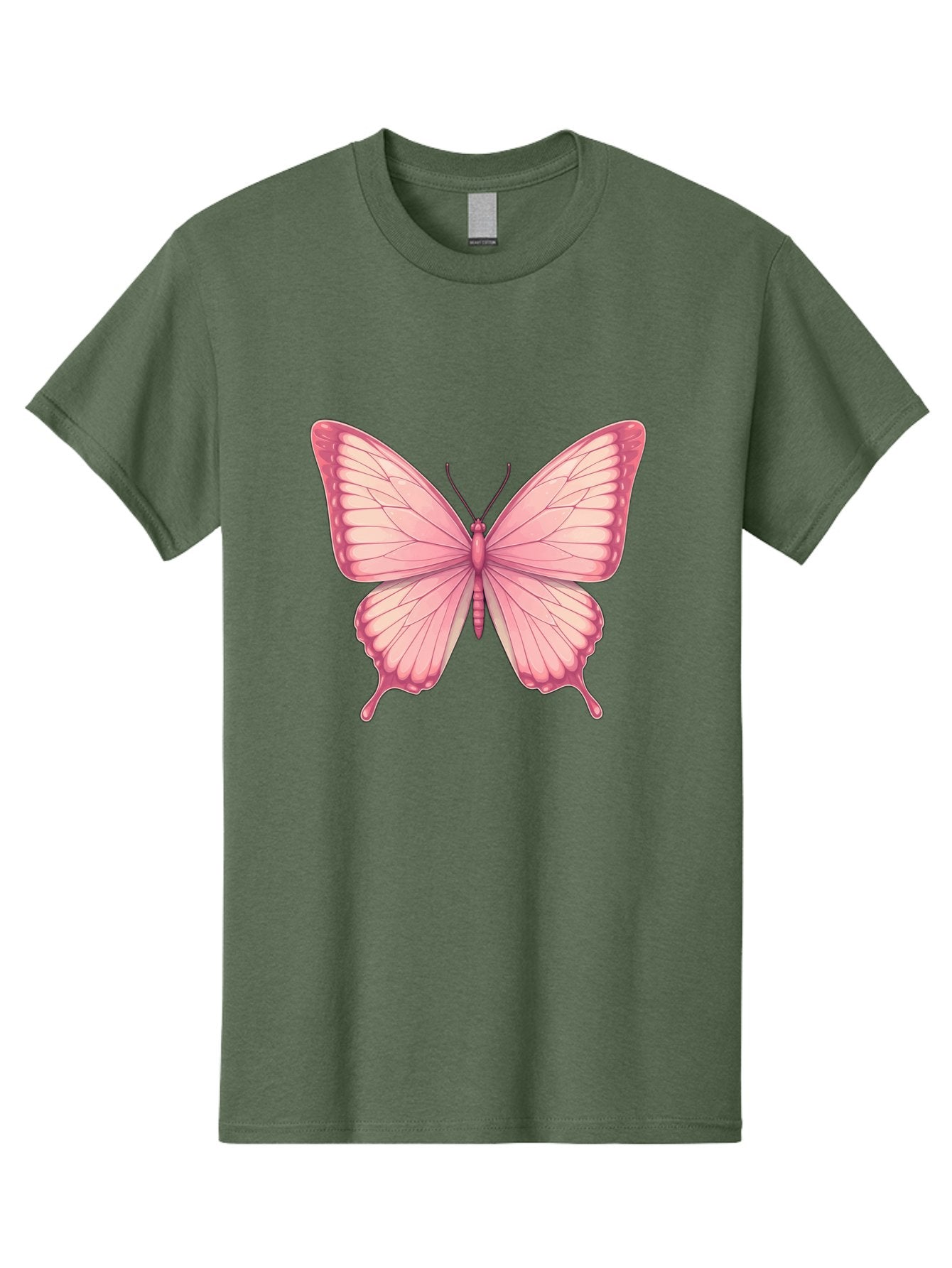 Pink-Butterfly-2 Men'S Graphic Tee, 100% Cotton, Comfortable Casual Summer Wear, Machine Washable, Vintage Camera, Old Camera, Antique Camera, Black Camera, Classic Photography, Photography Equipment, Nostalgic Device, Film Camera, Camera Art Bal087
