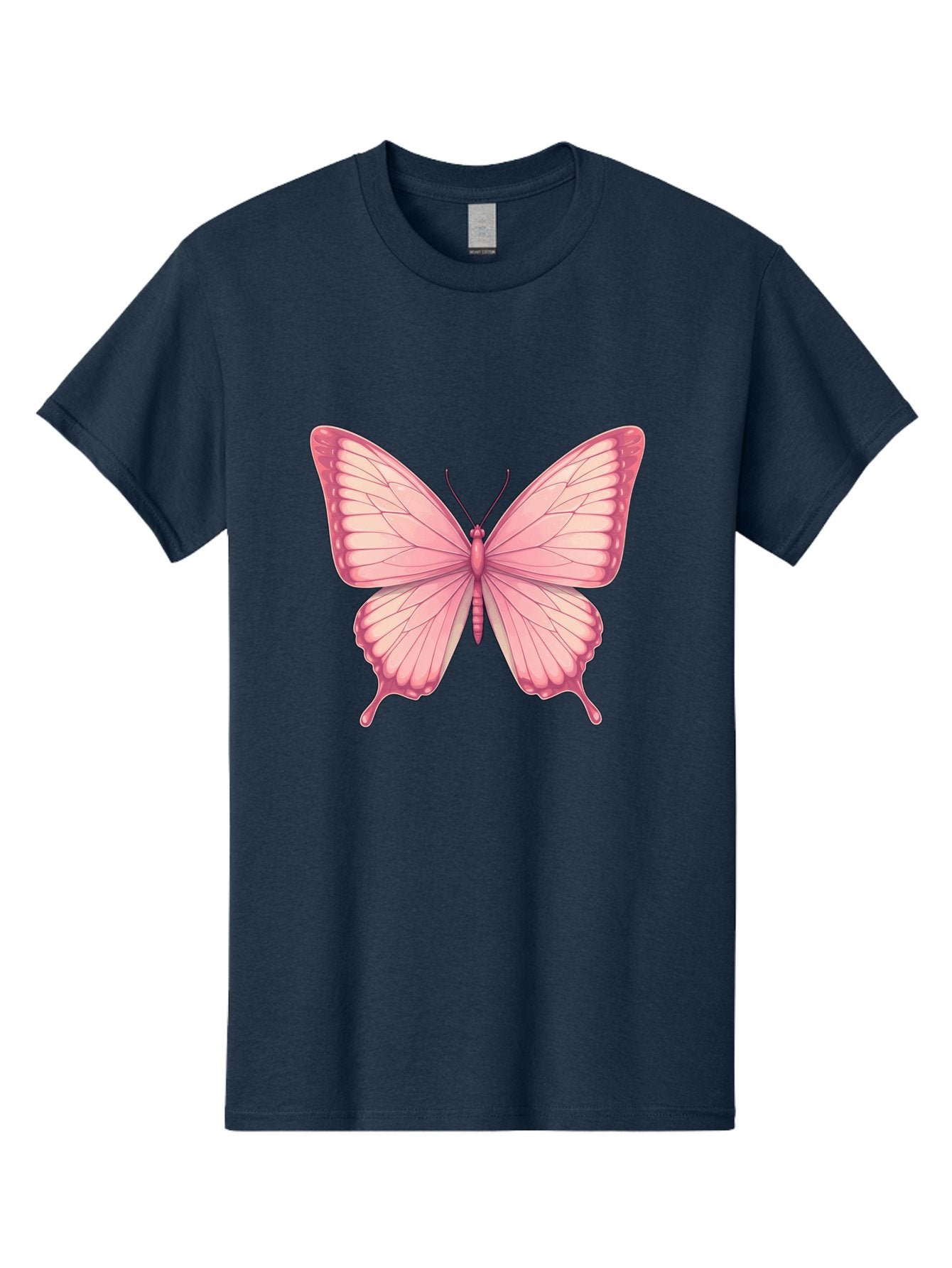 Pink-Butterfly-2 Men'S Graphic Tee, 100% Cotton, Comfortable Casual Summer Wear, Machine Washable, Vintage Camera, Old Camera, Antique Camera, Black Camera, Classic Photography, Photography Equipment, Nostalgic Device, Film Camera, Camera Art Bal087 11