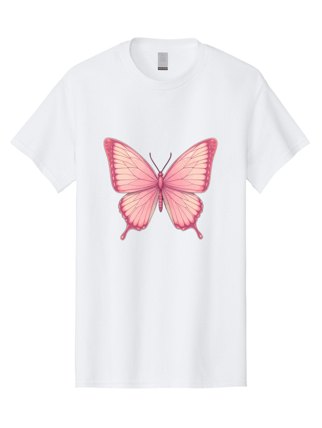 Pink-Butterfly-2 Men'S Graphic Tee, 100% Cotton, Comfortable Casual Summer Wear, Machine Washable, Vintage Camera, Old Camera, Antique Camera, Black Camera, Classic Photography, Photography Equipment, Nostalgic Device, Film Camera, Camera Art Bal087 4