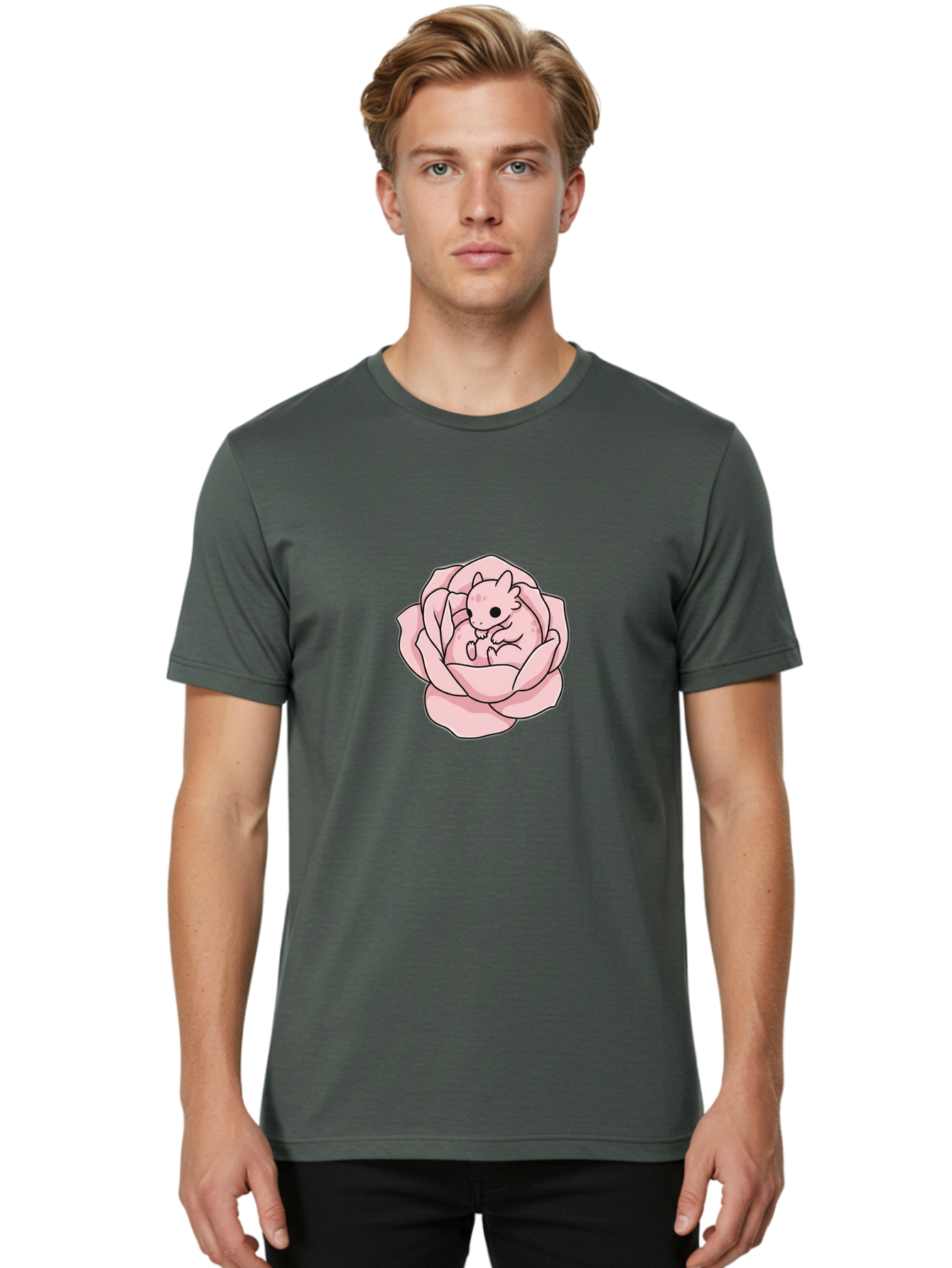 Pink-Cat-In-Flower Men'S Graphic Tee, 100% Cotton, Comfortable Casual Summer Wear, Machine Washable, Vintage Camera, Old Camera, Antique Camera, Black Camera, Classic Photography, Photography Equipment, Nostalgic Device, Film Camera, Bal090 16
