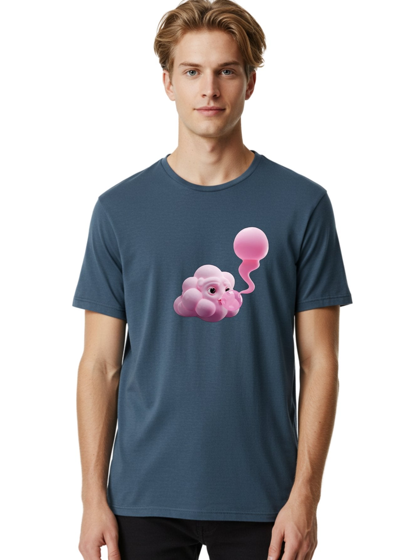 Pink-Cloud-Balloon Men'S Graphic Tee, 100% Cotton, Comfortable Casual Summer Wear, Machine Washable, Vintage Camera, Old Camera, Antique Camera, Black Camera, Classic Photography, Photography Equipment, Nostalgic Device, Film Camera, Bal091 26