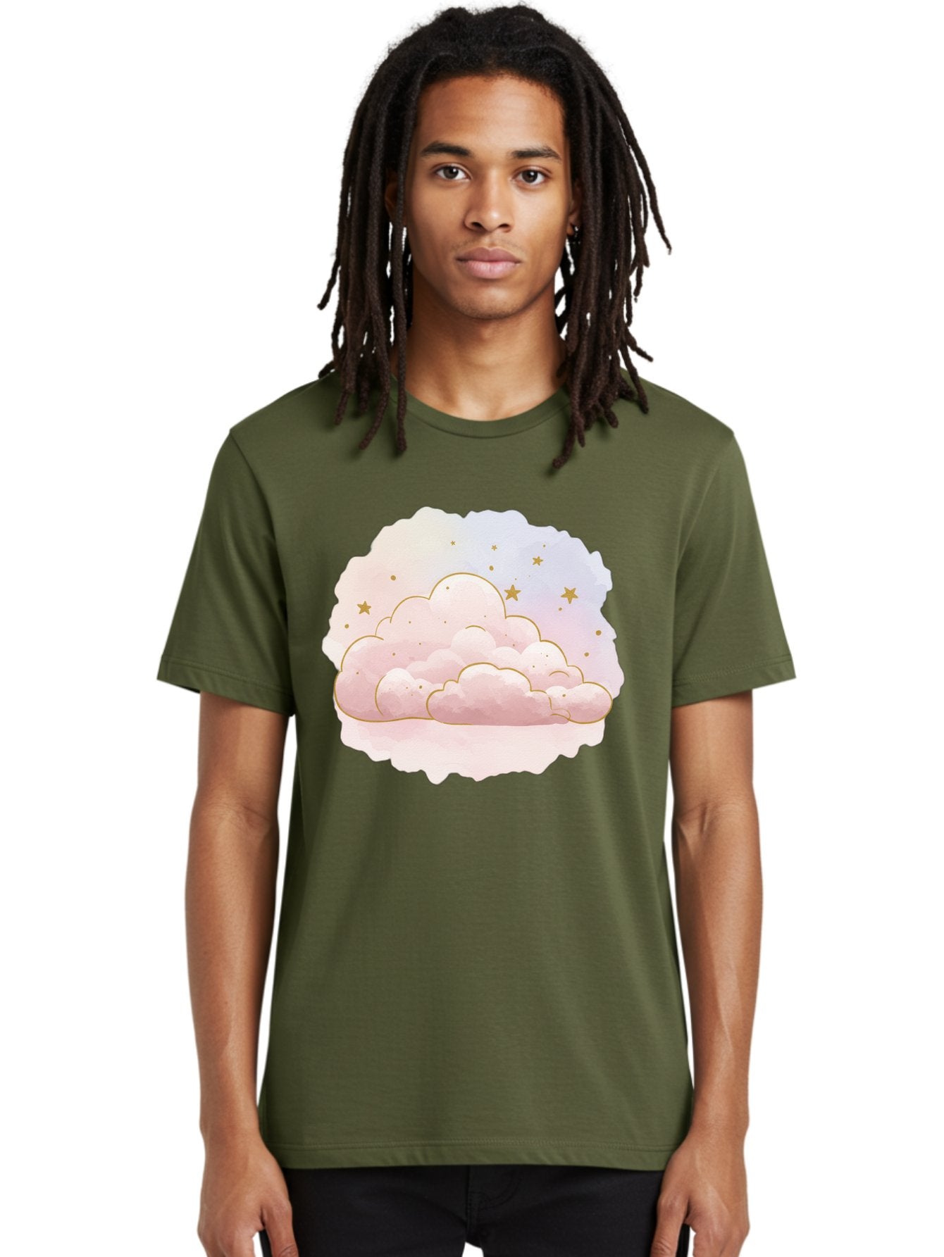 Pink-Clouds-Stars Men'S Graphic Tee, 100% Cotton, Comfortable Casual Summer Wear, Machine Washable, Vintage Camera, Old Camera, Antique Camera, Black Camera, Classic Photography, Photography Equipment, Nostalgic Device, Film Camera, Camera Art Bal092 28