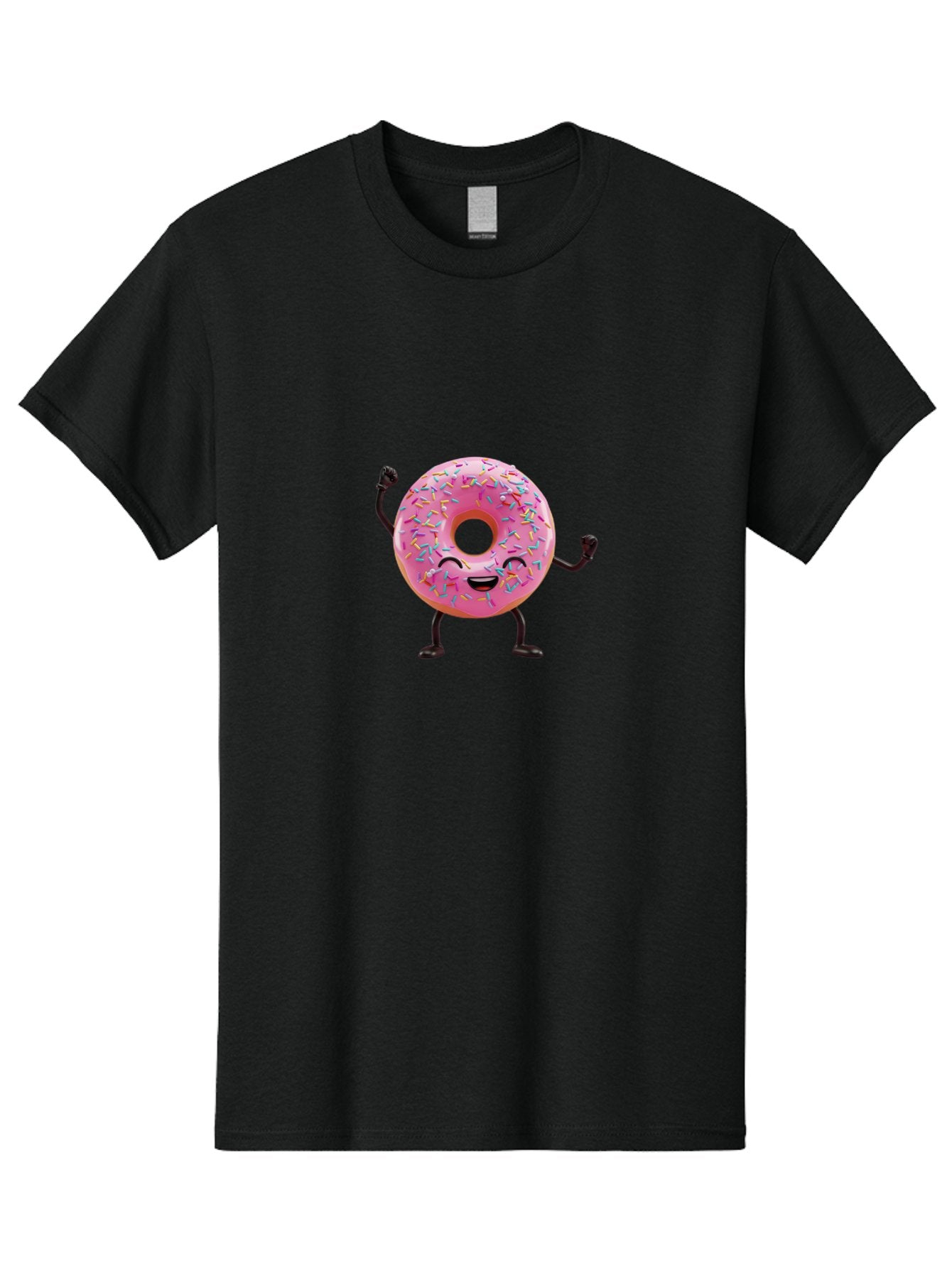Pink-Donut-1 Men'S Graphic Tee, 100% Cotton, Comfortable Casual Summer Wear, Machine Washable, Vintage Camera, Old Camera, Antique Camera, Black Camera, Classic Photography, Photography Equipment, Nostalgic Device, Film Camera, Camera Art Bal097 8