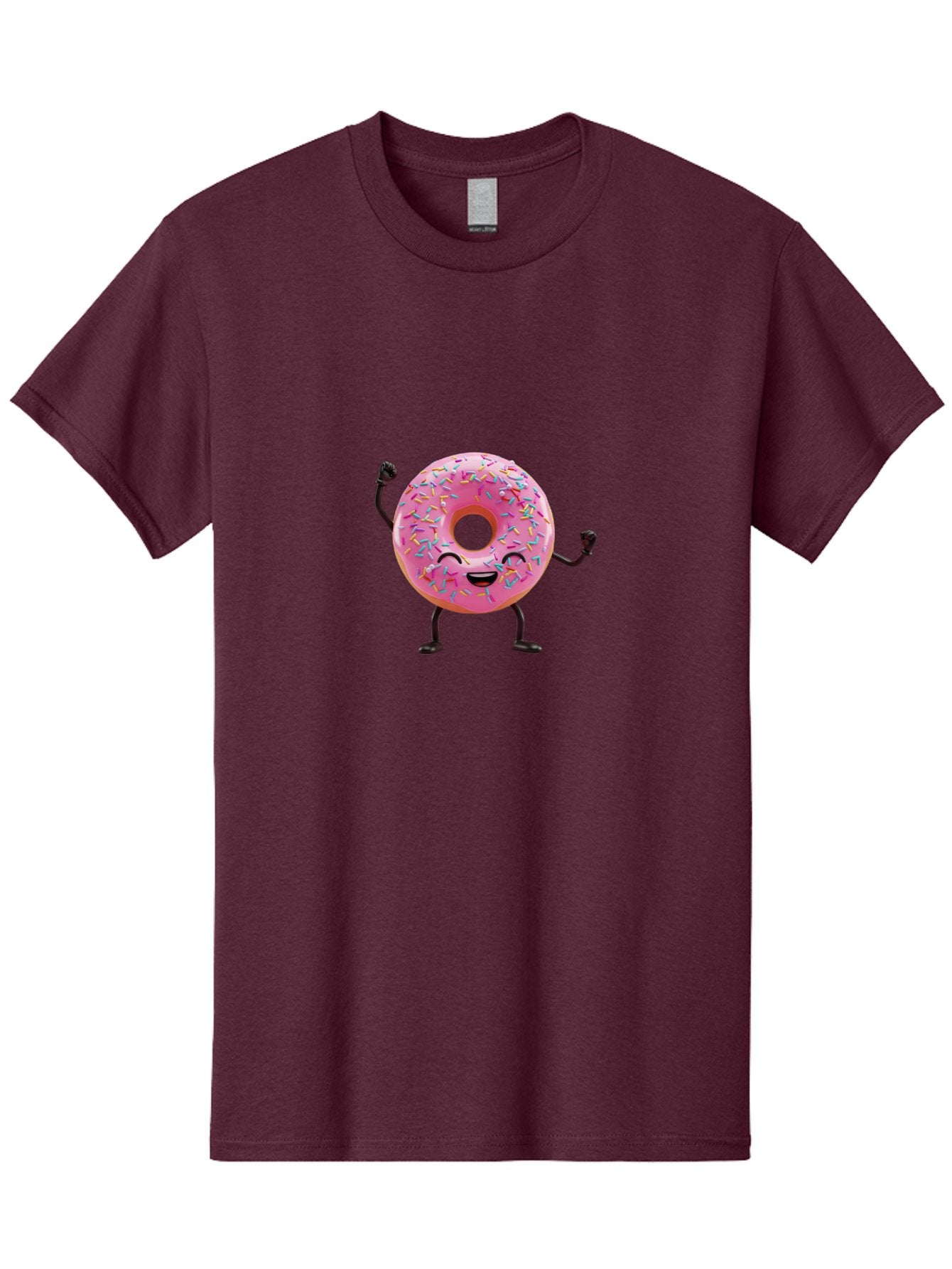 Pink-Donut-1 Men'S Graphic Tee, 100% Cotton, Comfortable Casual Summer Wear, Machine Washable, Vintage Camera, Old Camera, Antique Camera, Black Camera, Classic Photography, Photography Equipment, Nostalgic Device, Film Camera, Camera Art Bal097