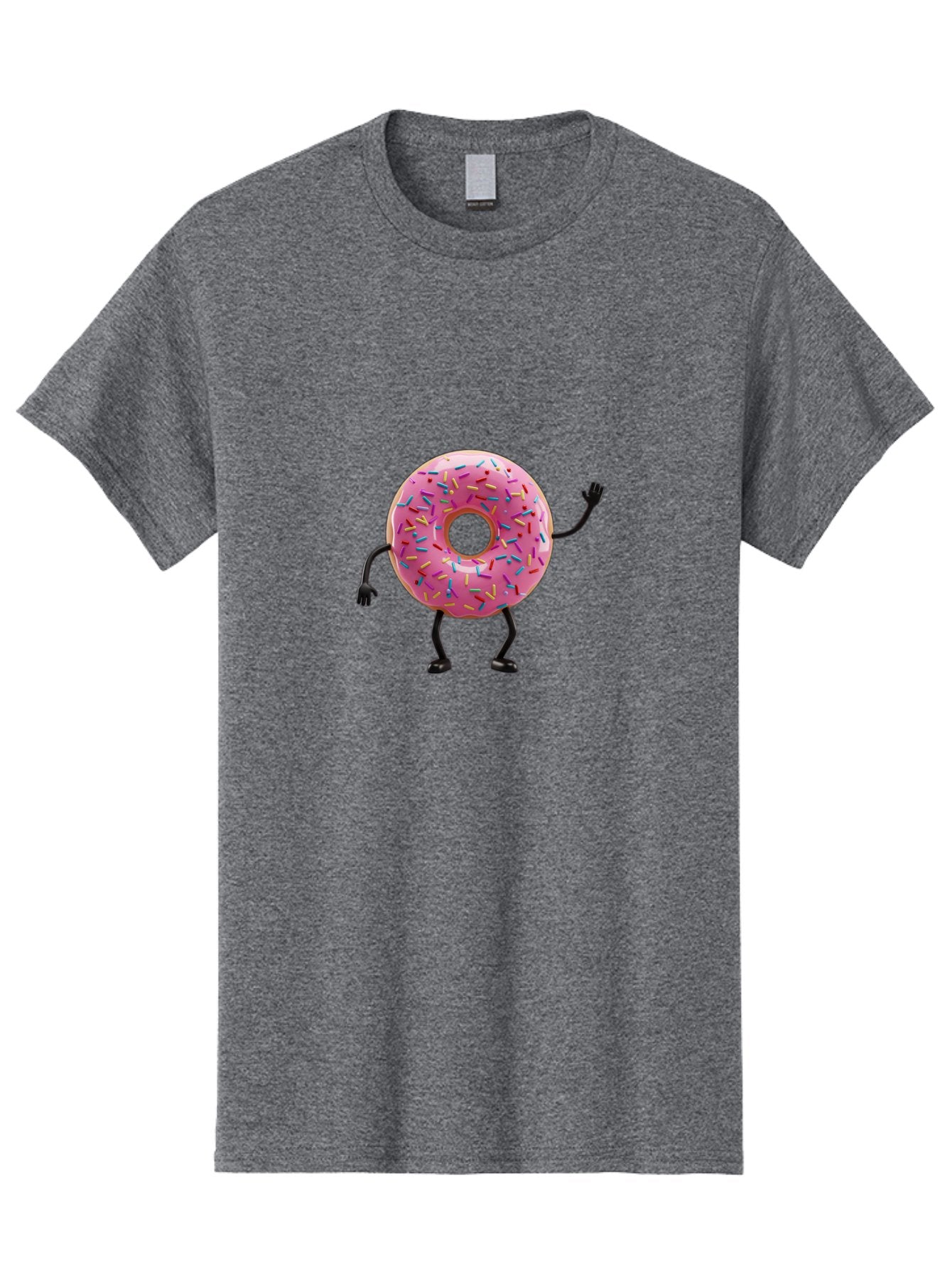 Pink-Donut-Character Men'S Graphic Tee, 100% Cotton, Comfortable Casual Summer Wear, Machine Washable, Vintage Camera, Old Camera, Antique Camera, Black Camera, Classic Photography, Photography Equipment, Nostalgic Device, Film Camera, Bal098 14
